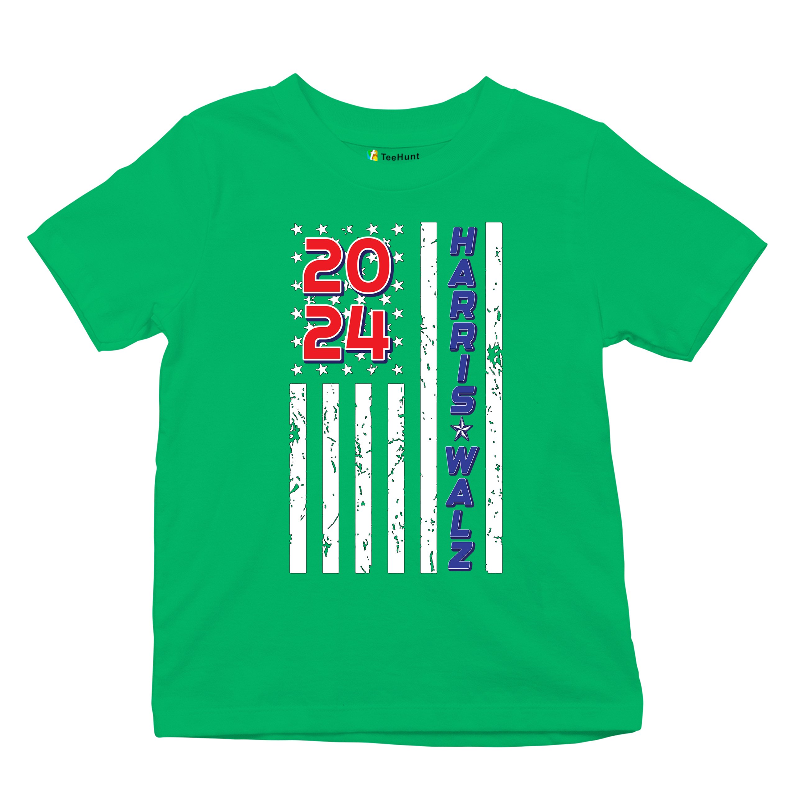 Harris Walz 2024 Flag Youth T-shirt Kamala President 47 I'm Speaking USA Kids - Picture 34 of 50
