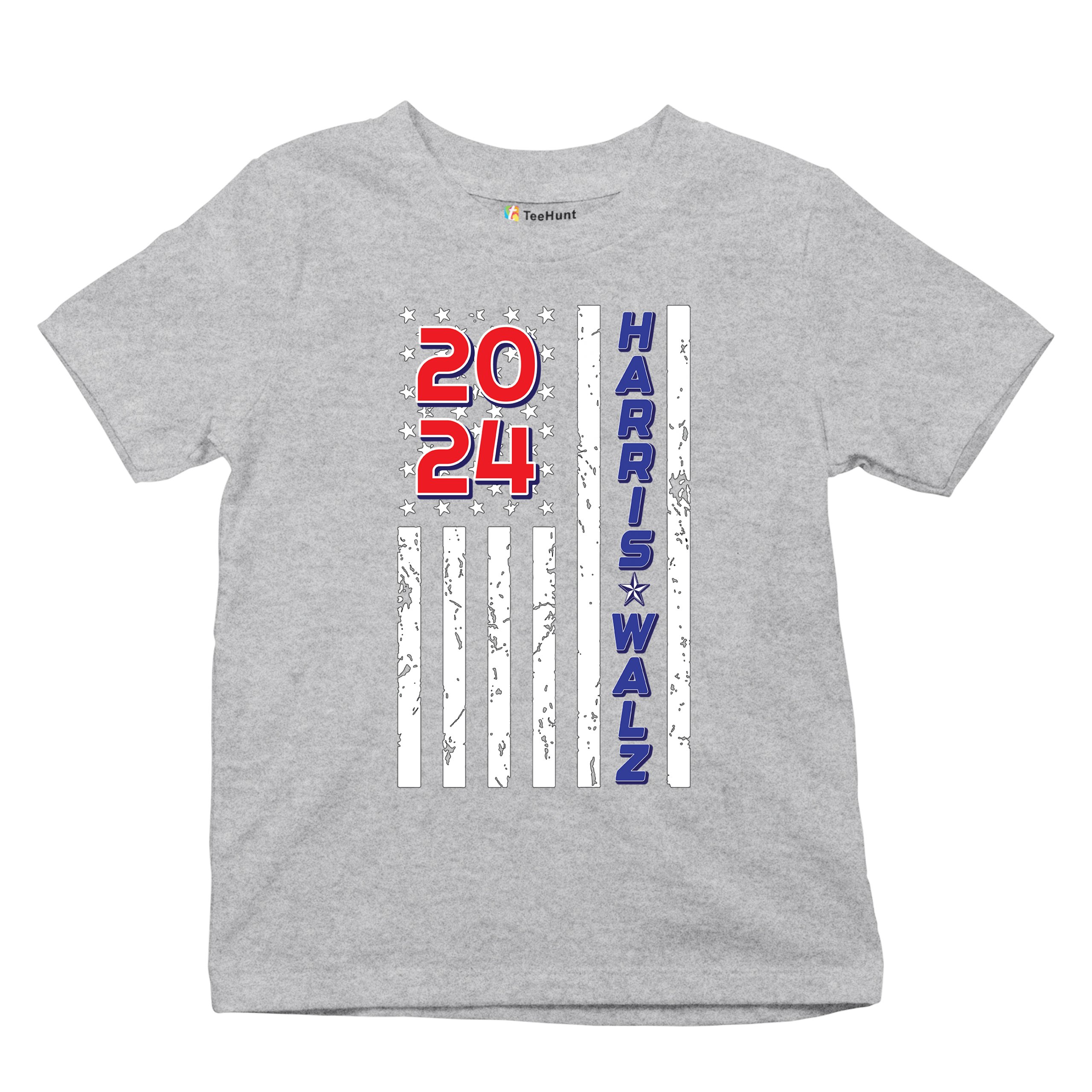 Harris Walz 2024 Flag Youth T-shirt Kamala President 47 I'm Speaking USA Kids - Picture 13 of 50