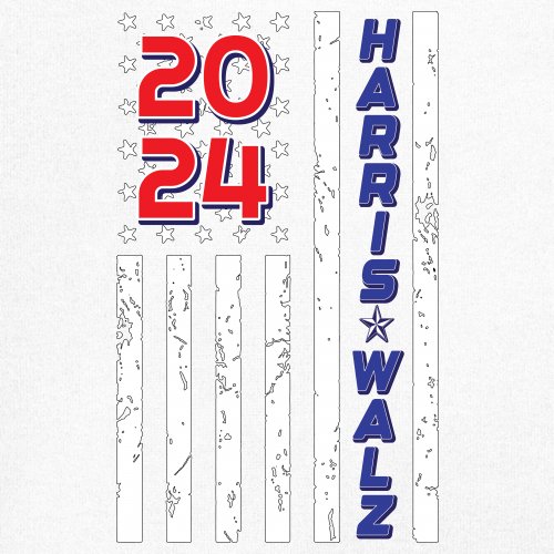 Harris Walz 2024 Flag Youth T-shirt Kamala President 47 I'm Speaking USA Kids - Picture 25 of 50