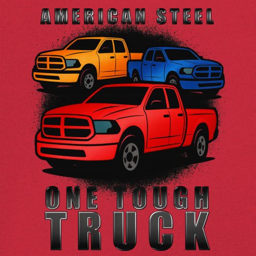 American Steel Tough Truck Youth T-shirt Offroad Pickup 4x4 USA Rugged Kids - Picture 18 of 50