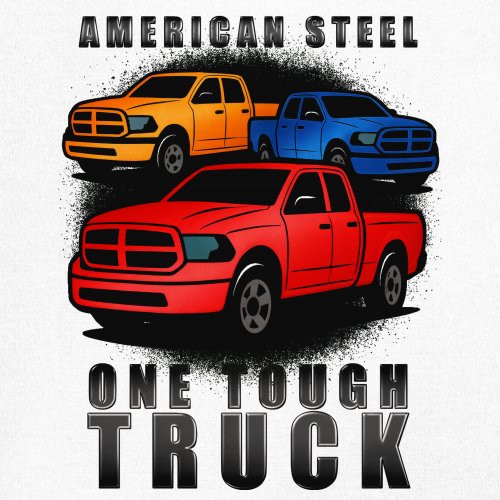 American Steel Tough Truck Youth T-shirt Offroad Pickup 4x4 USA Rugged Kids - Picture 25 of 50