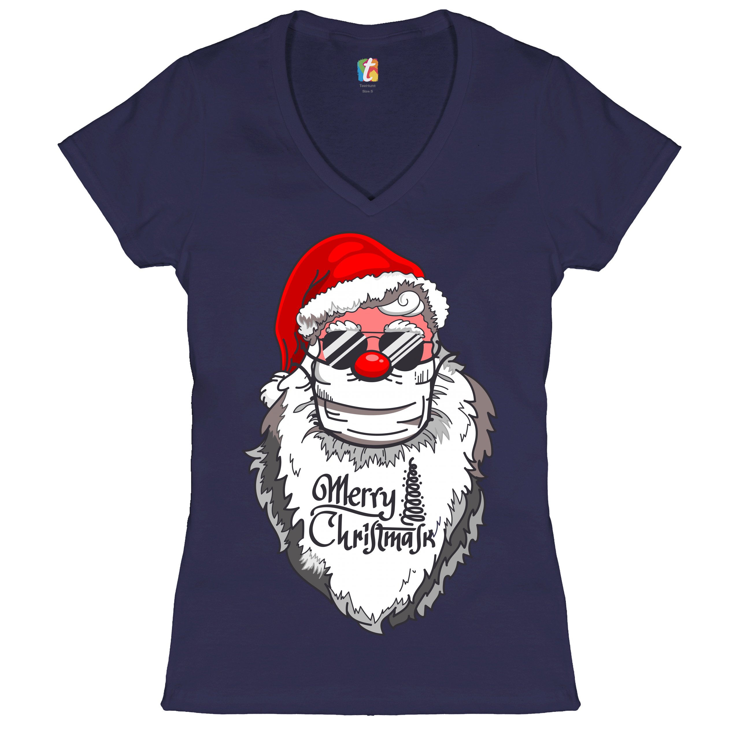 christmas vneck tshirt