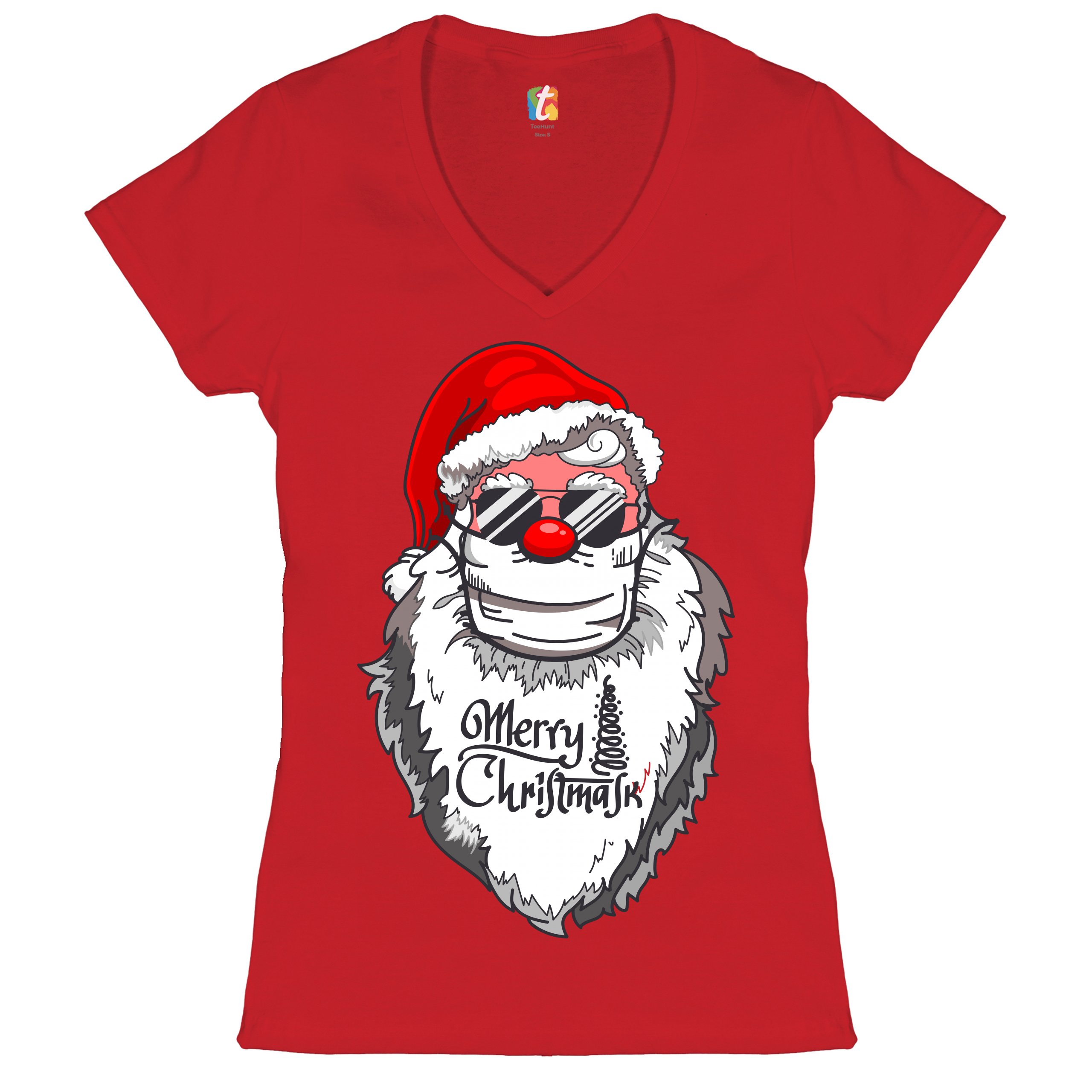 christmas vneck tshirt