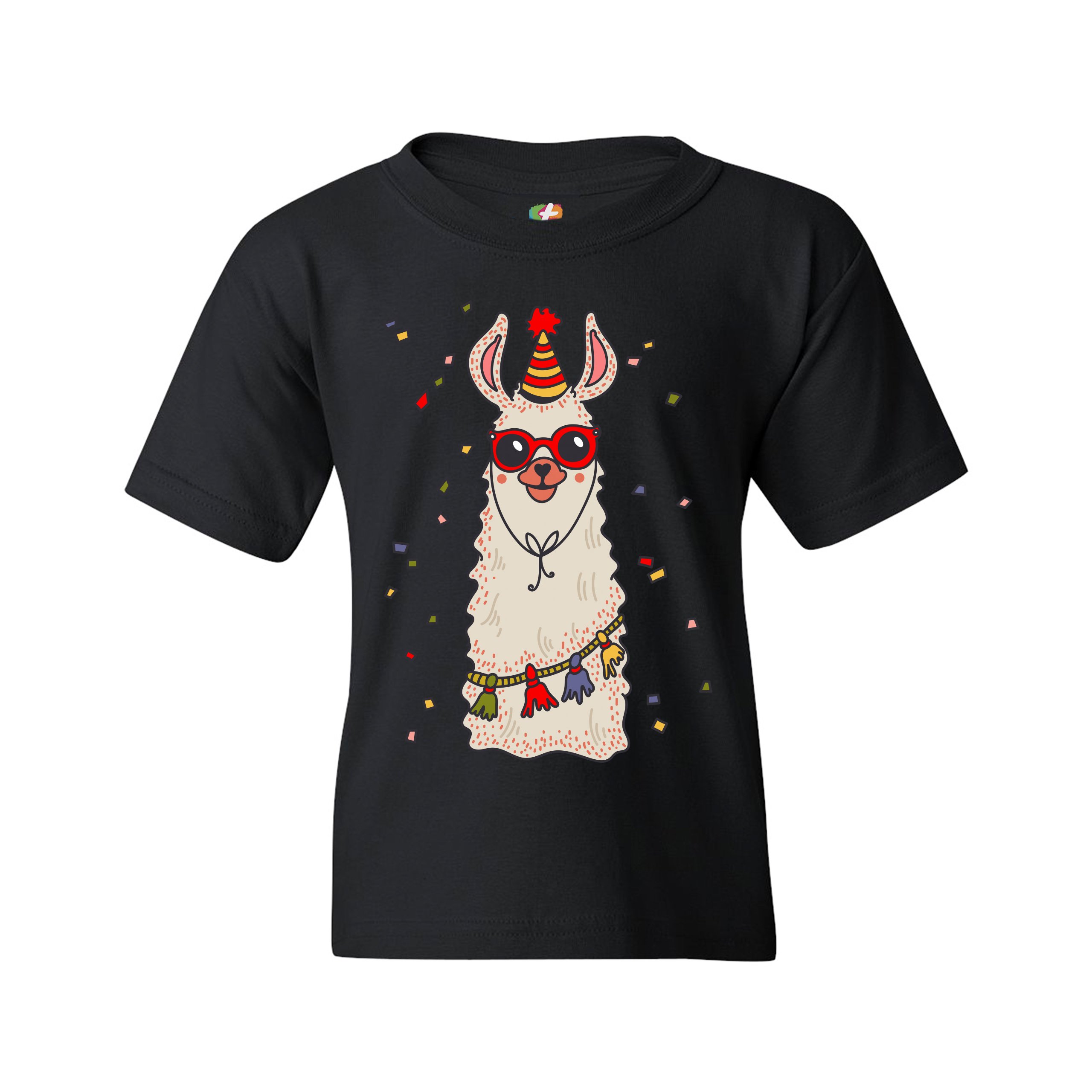 Christmas Llama Youth T-shirt Merry and Bright Let It Snow Funny Xmas Kids - Picture 7 of 29