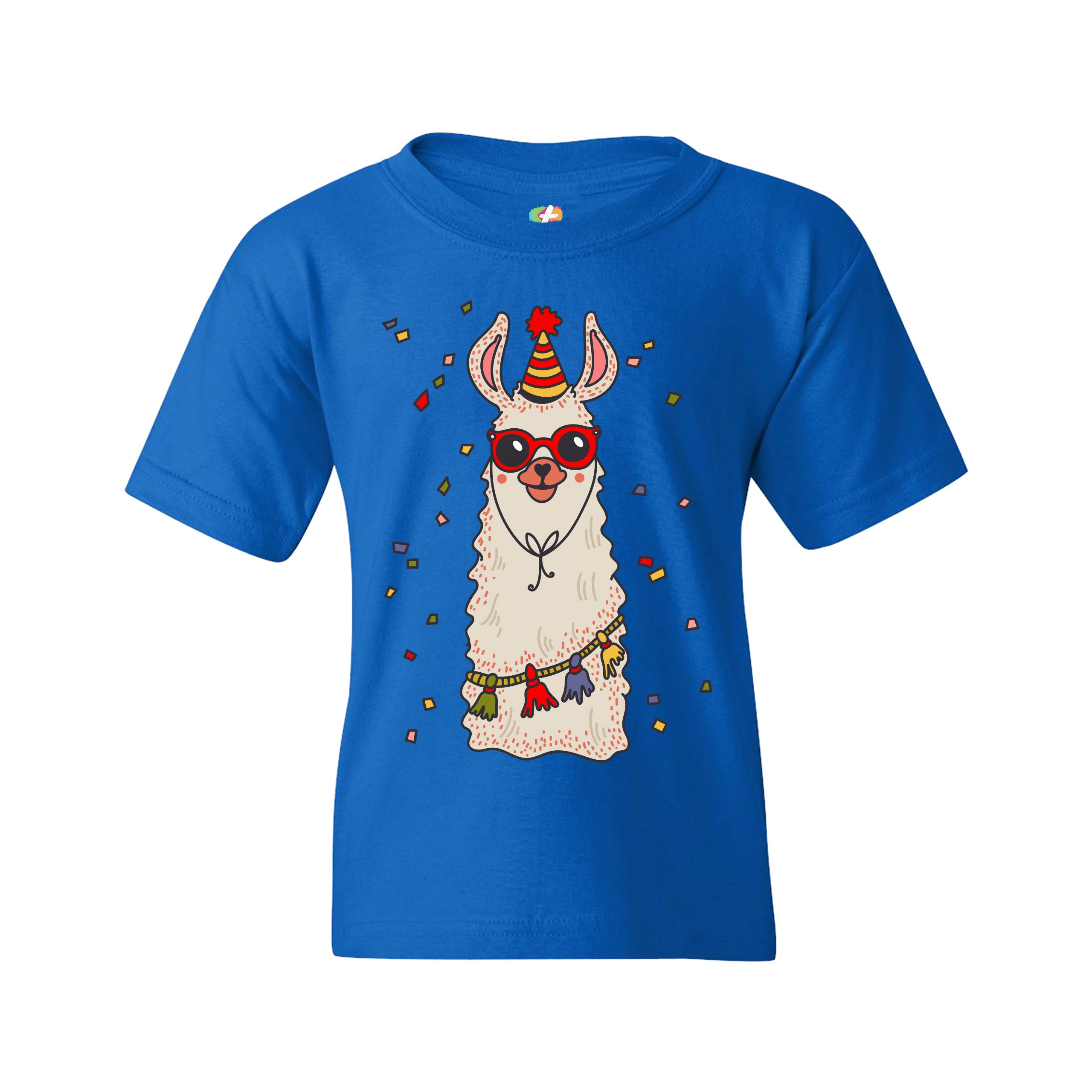 Christmas Llama Youth T-shirt Merry and Bright Let It Snow Funny Xmas Kids - Picture 23 of 29