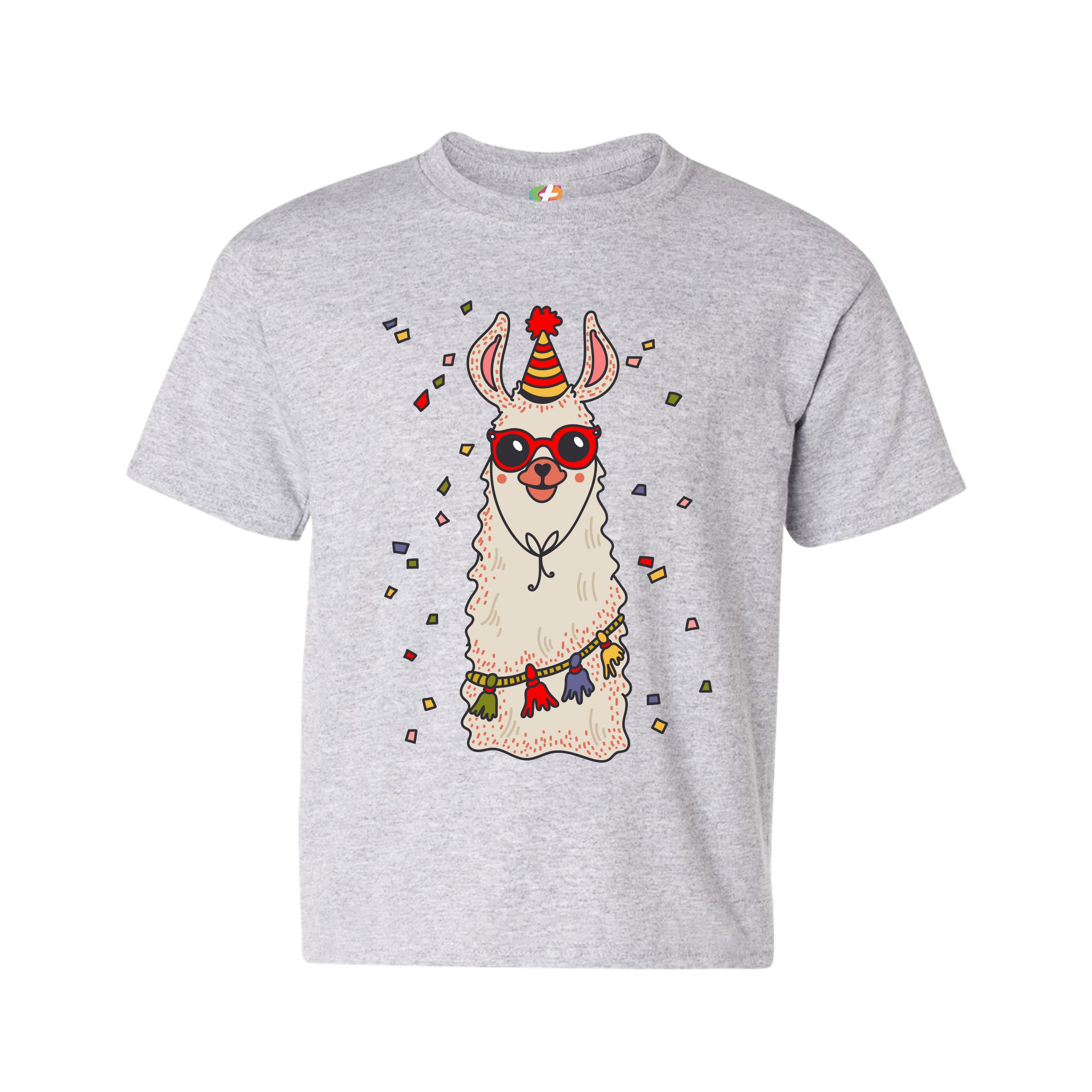 Christmas Llama Youth T-shirt Merry and Bright Let It Snow Funny Xmas Kids - Picture 11 of 29