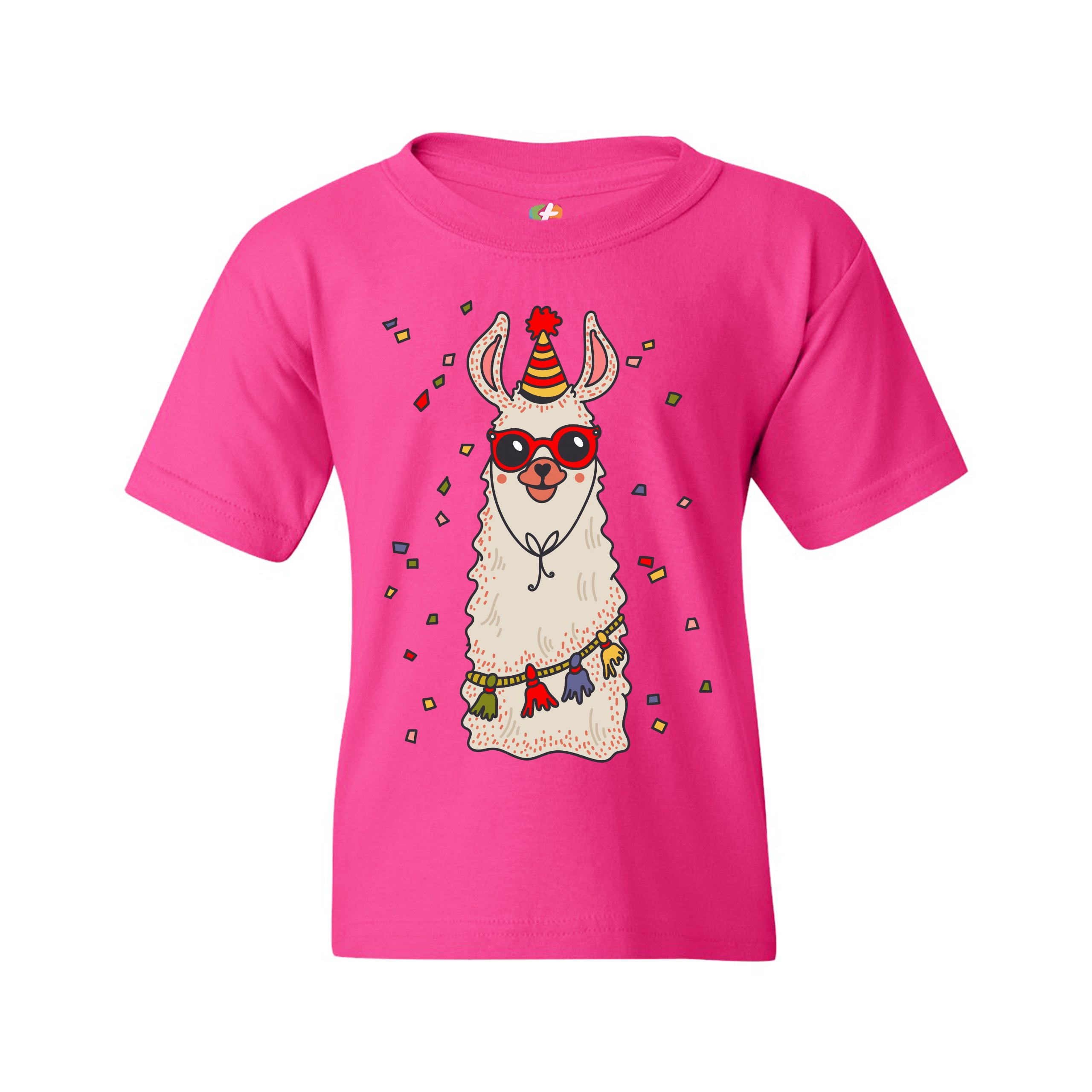 Christmas Llama Youth T-shirt Merry and Bright Let It Snow Funny Xmas Kids - Picture 27 of 29