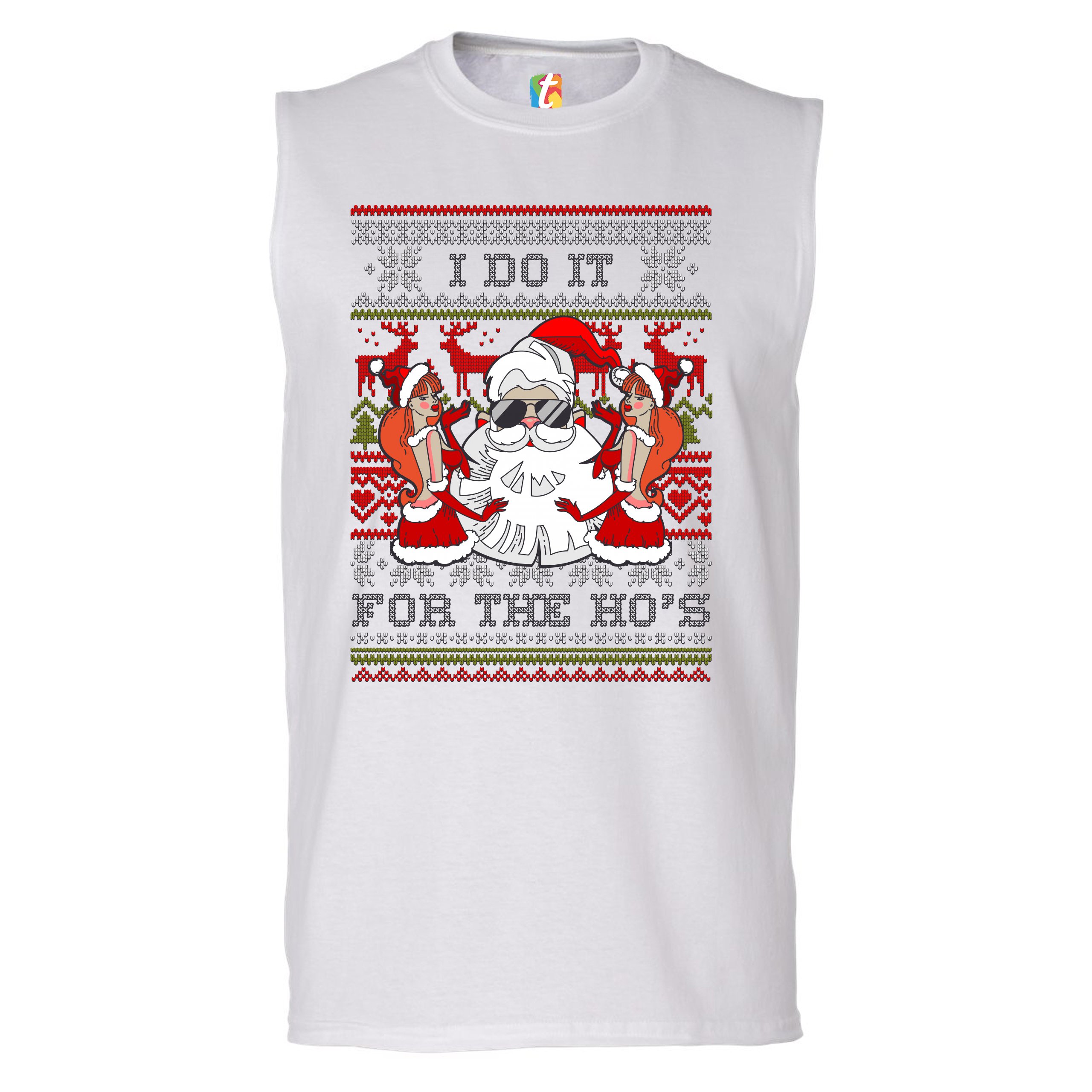 muscle santa sweater