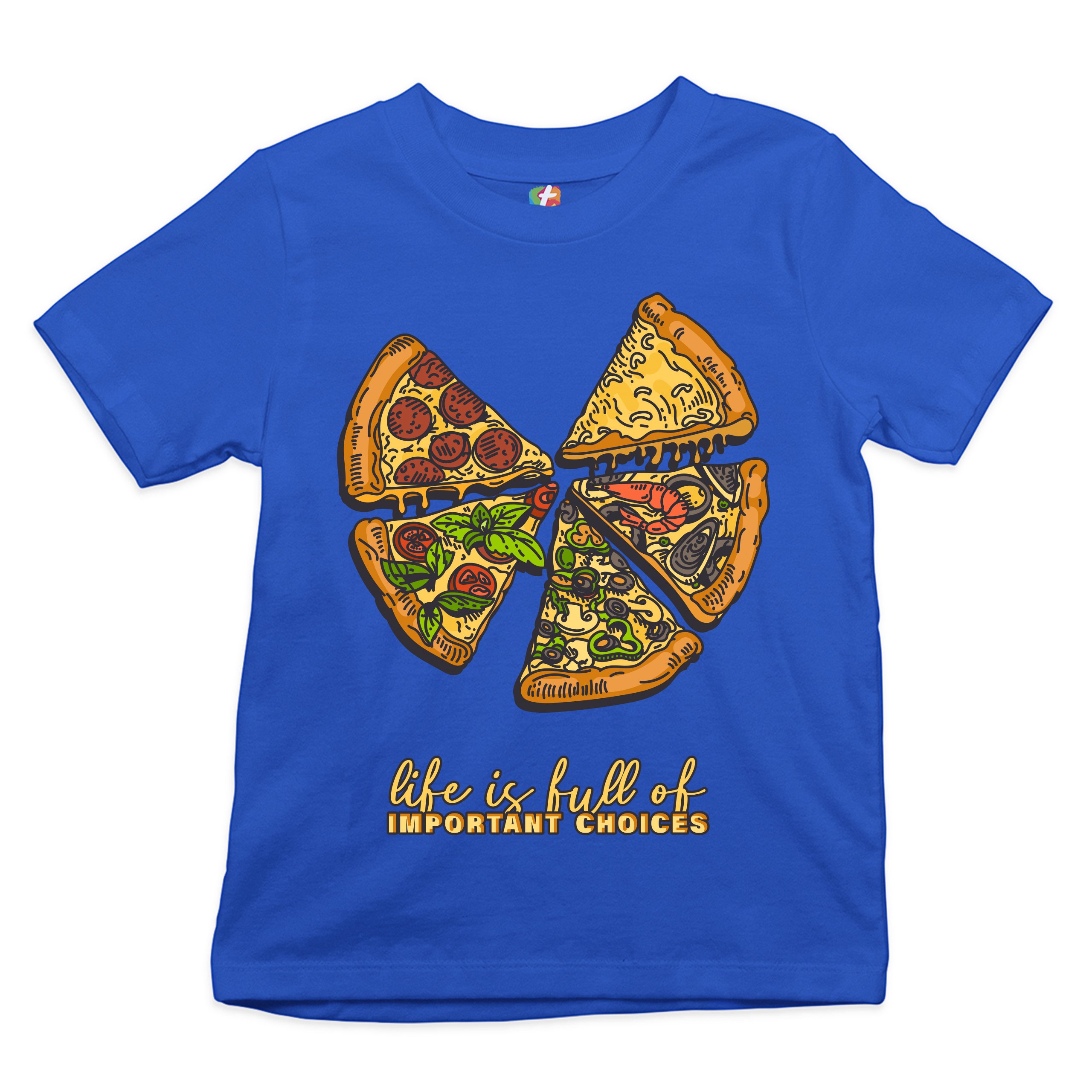 Life Is Full of Important Choices Youth T-shirt Funny Pepperoni Pizza Kids - Picture 22 of 29