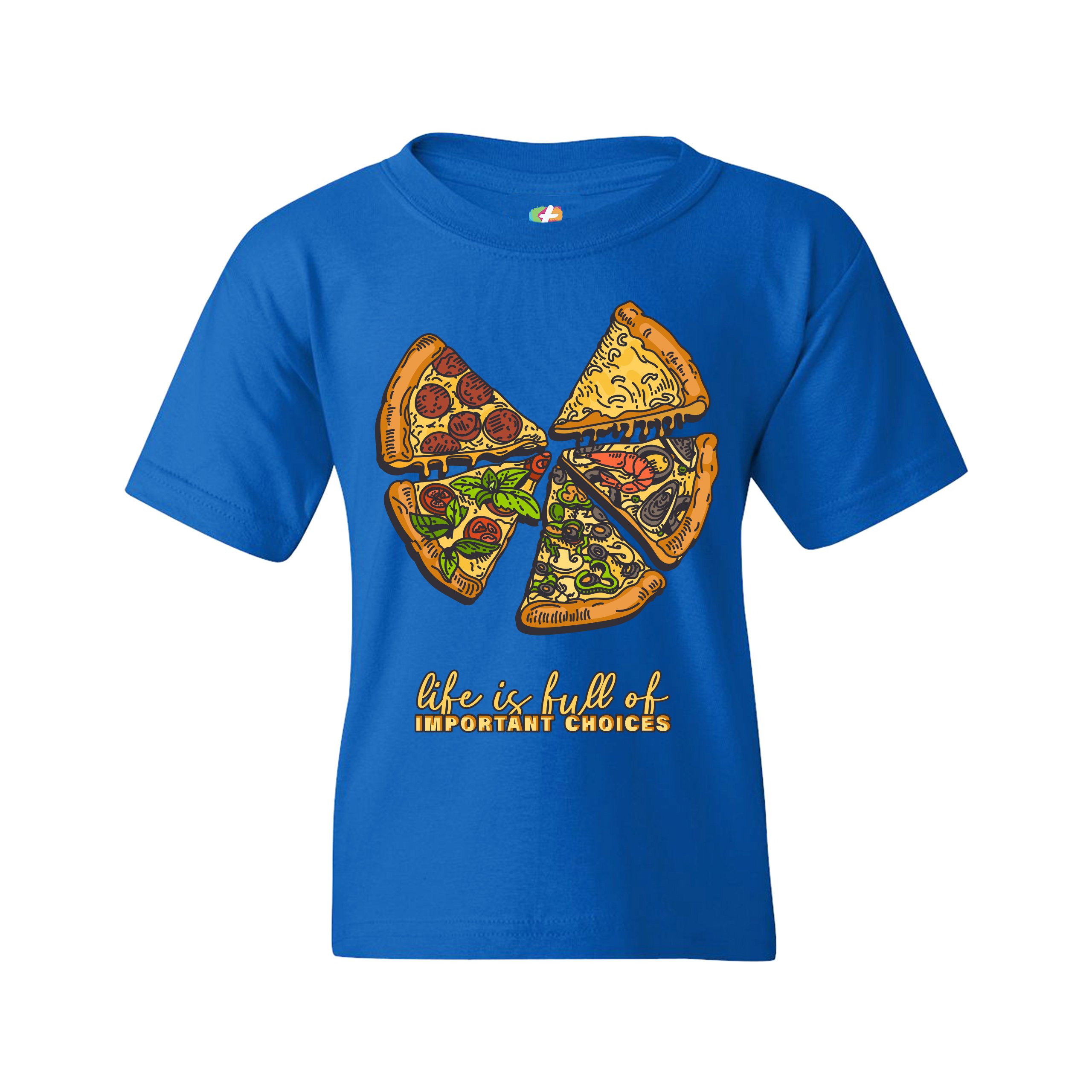 Life Is Full of Important Choices Youth T-shirt Funny Pepperoni Pizza Kids - Picture 23 of 29