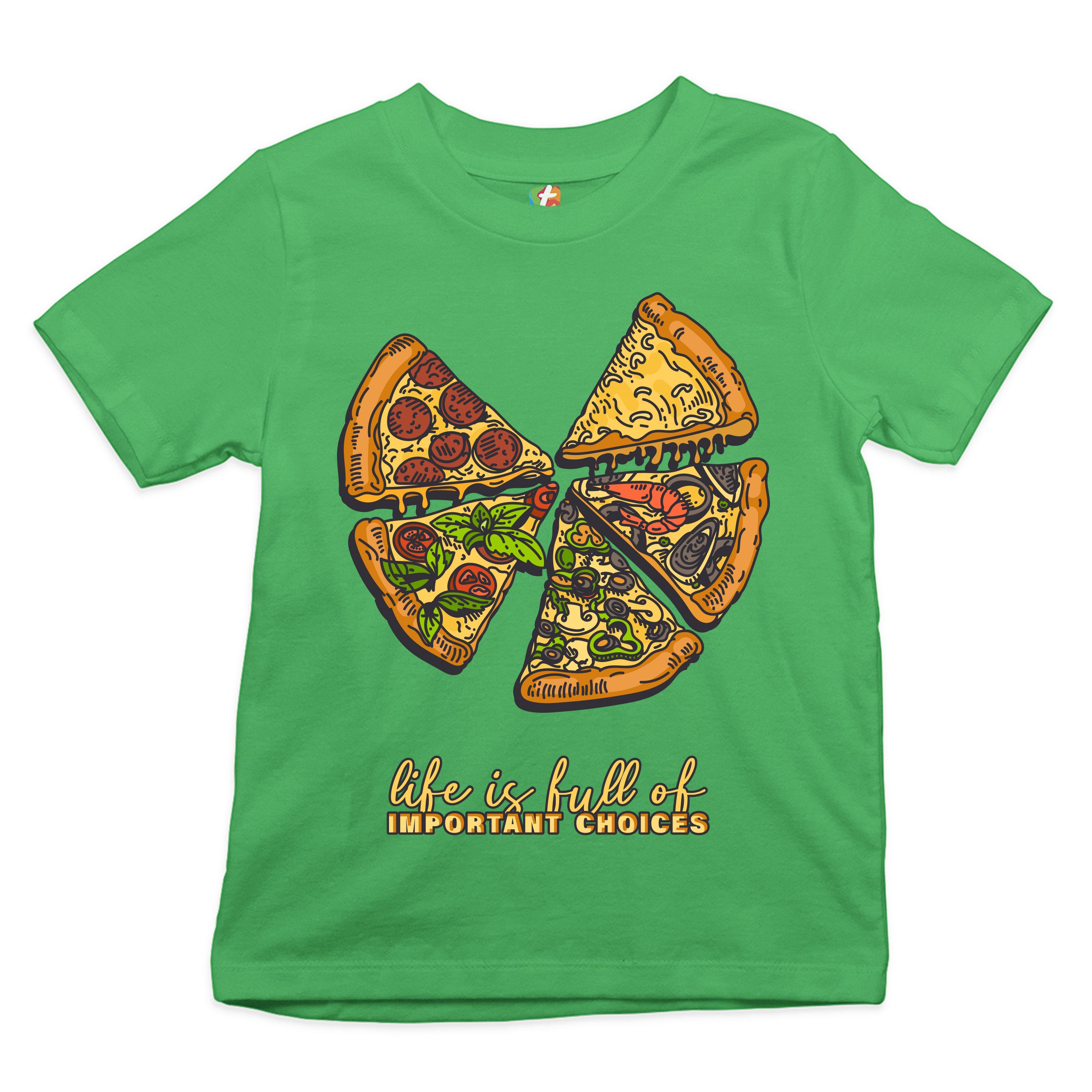 Life Is Full of Important Choices Youth T-shirt Funny Pepperoni Pizza Kids - Picture 18 of 29