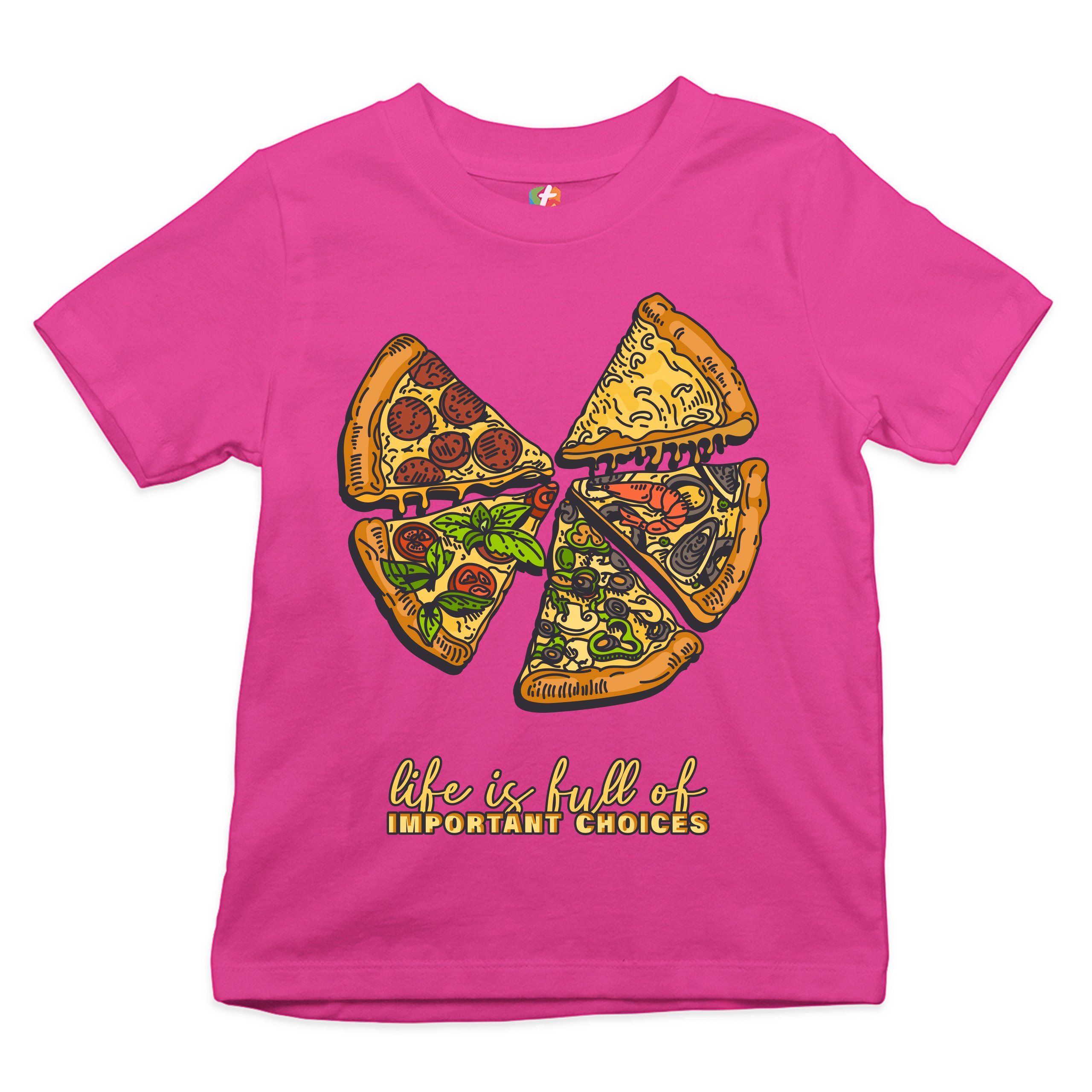 Life Is Full of Important Choices Youth T-shirt Funny Pepperoni Pizza Kids - Picture 26 of 29