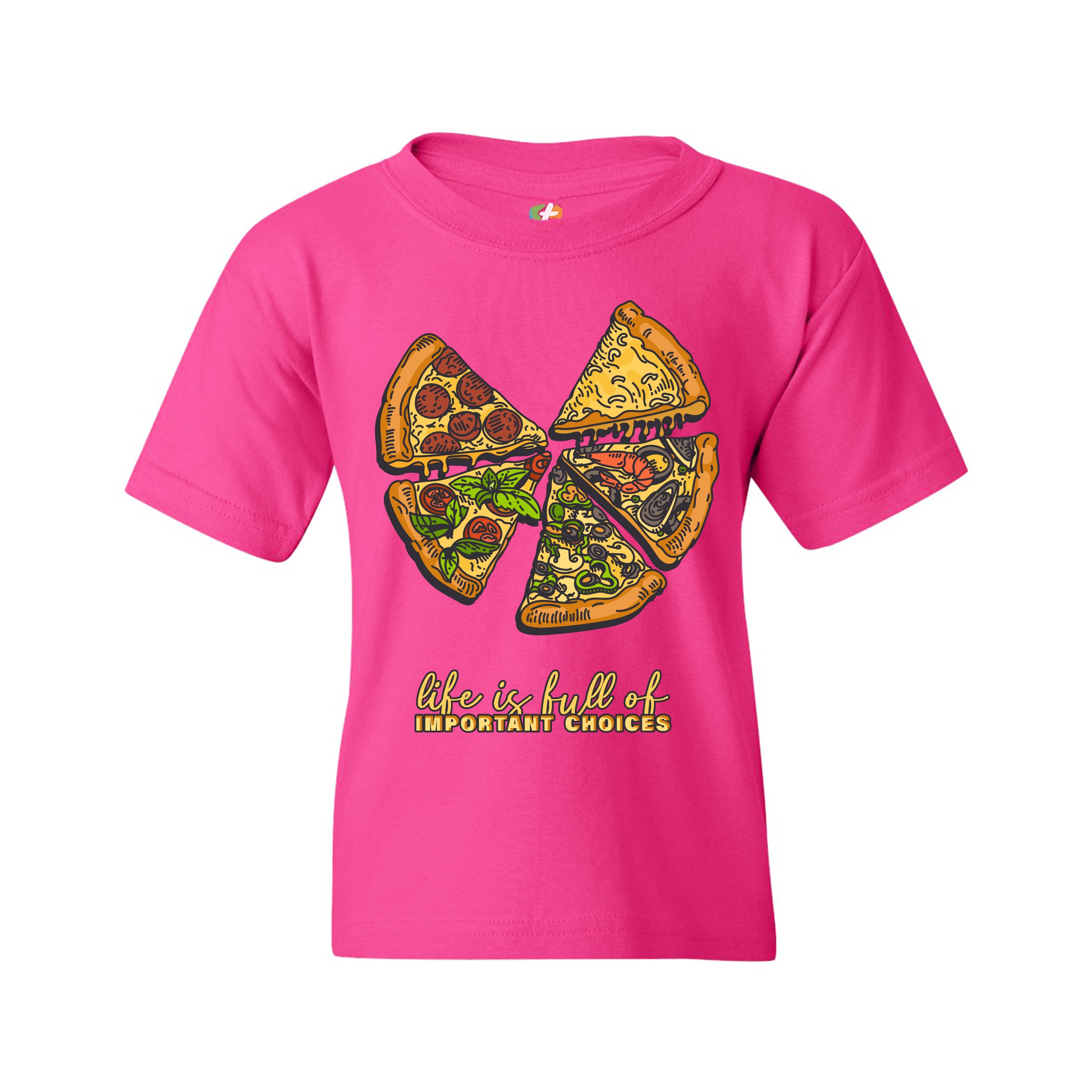 Life Is Full of Important Choices Youth T-shirt Funny Pepperoni Pizza Kids - Picture 27 of 29