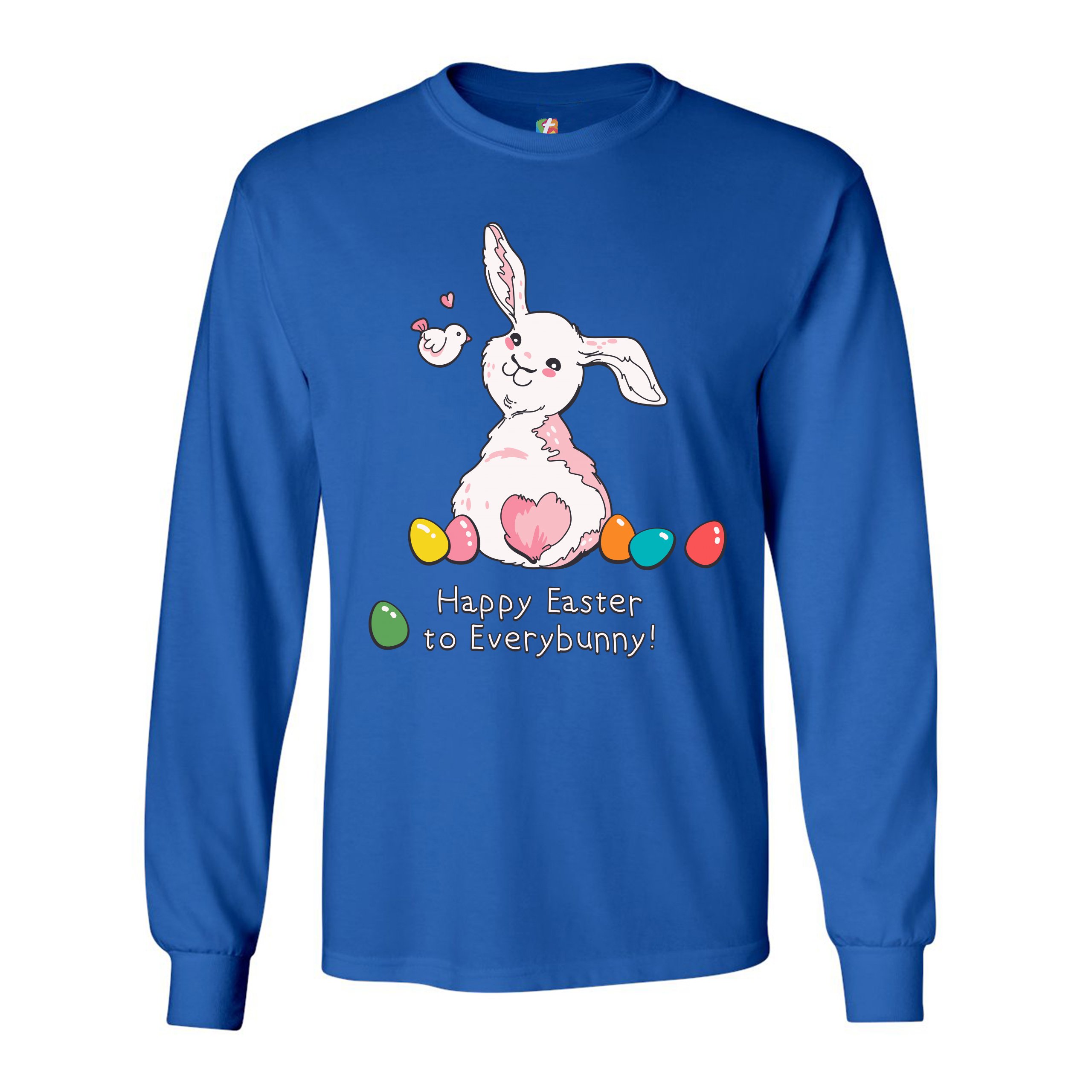 Happy Easter to Everybunny Long Sleeve T-shirt Cute Easter Bunny Rabbit - Picture 65 of 84
