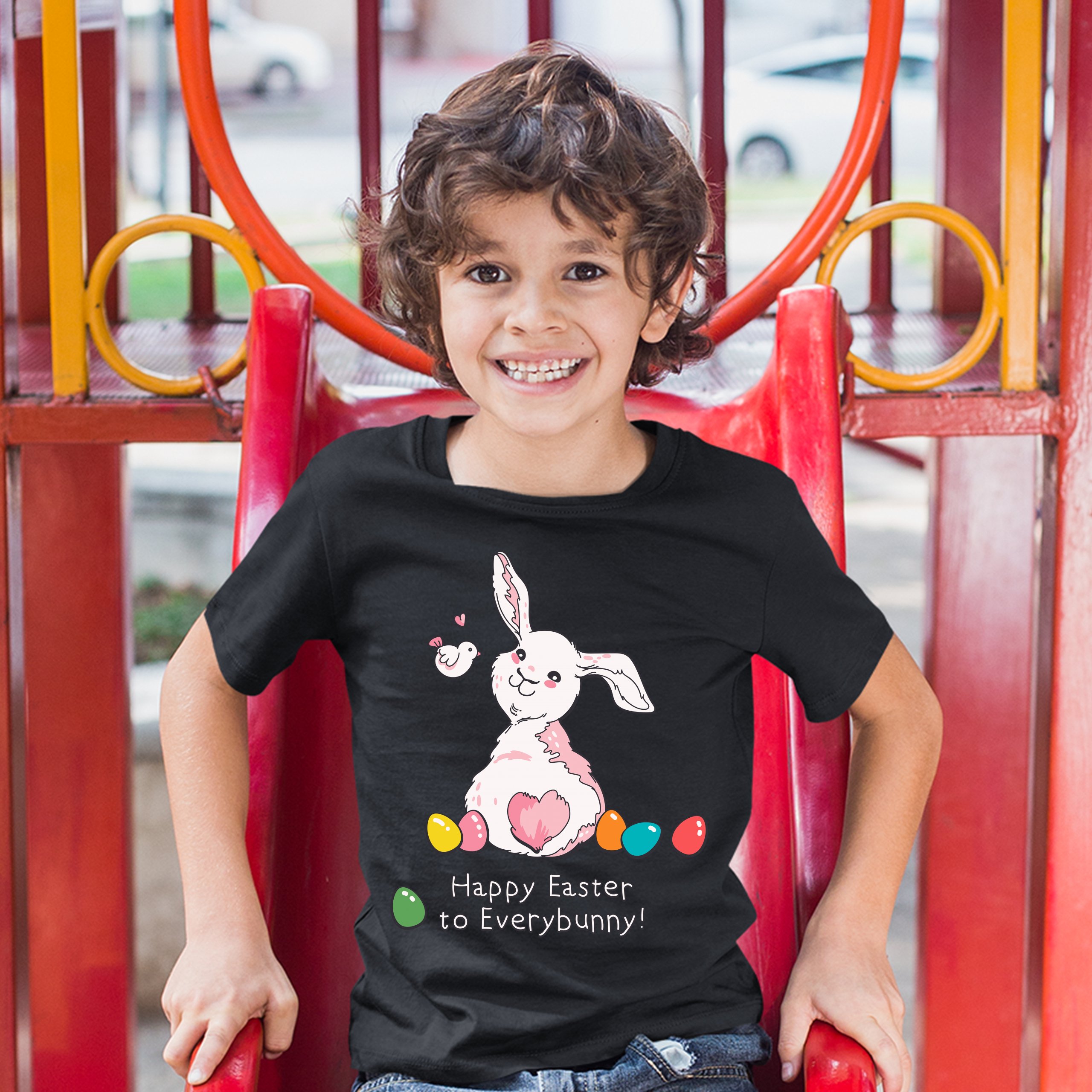 Happy Easter to Everybunny Youth T-shirt Cute Easter Bunny Rabbit Kids - Picture 18 of 56