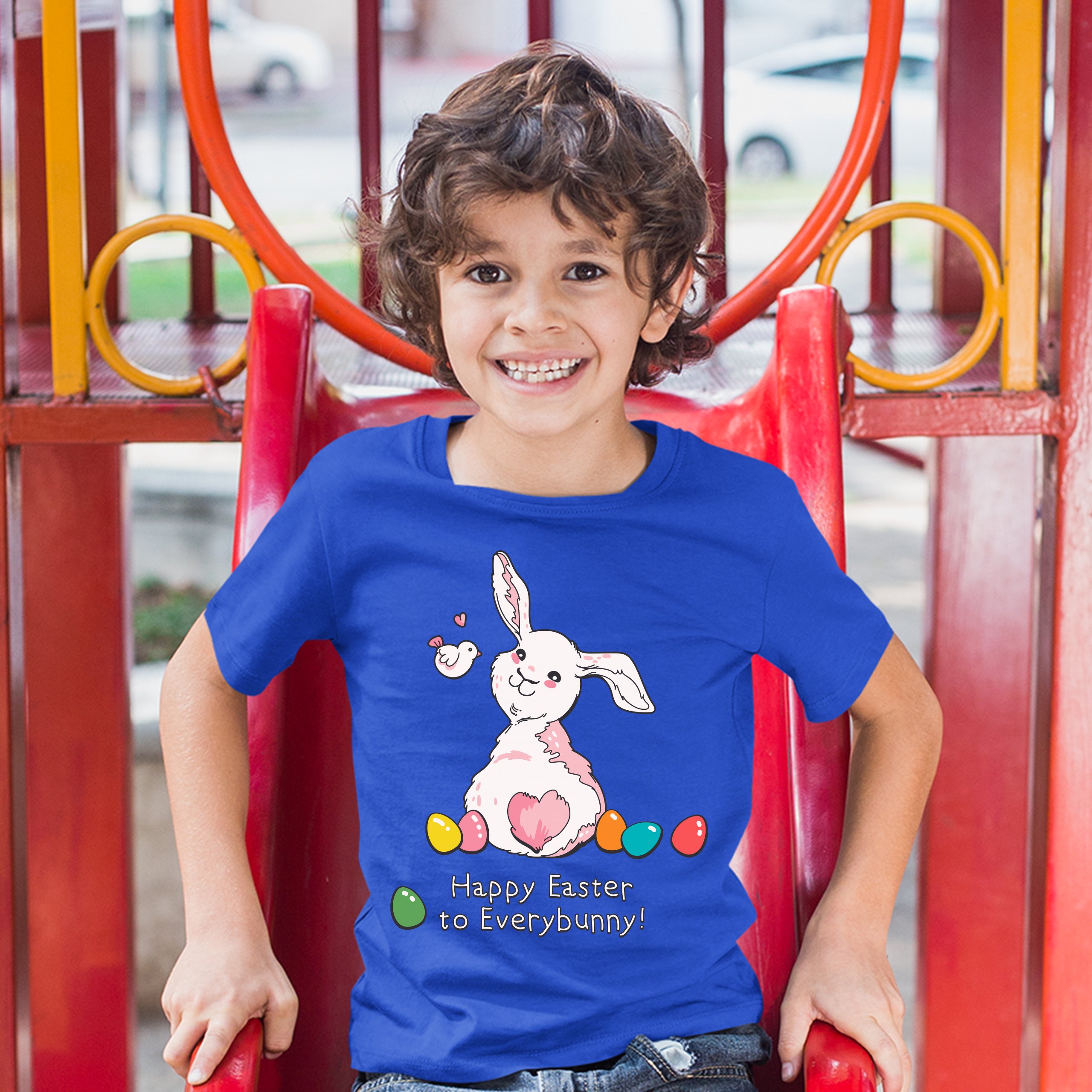 Happy Easter to Everybunny Youth T-shirt Cute Easter Bunny Rabbit Kids - Picture 46 of 56