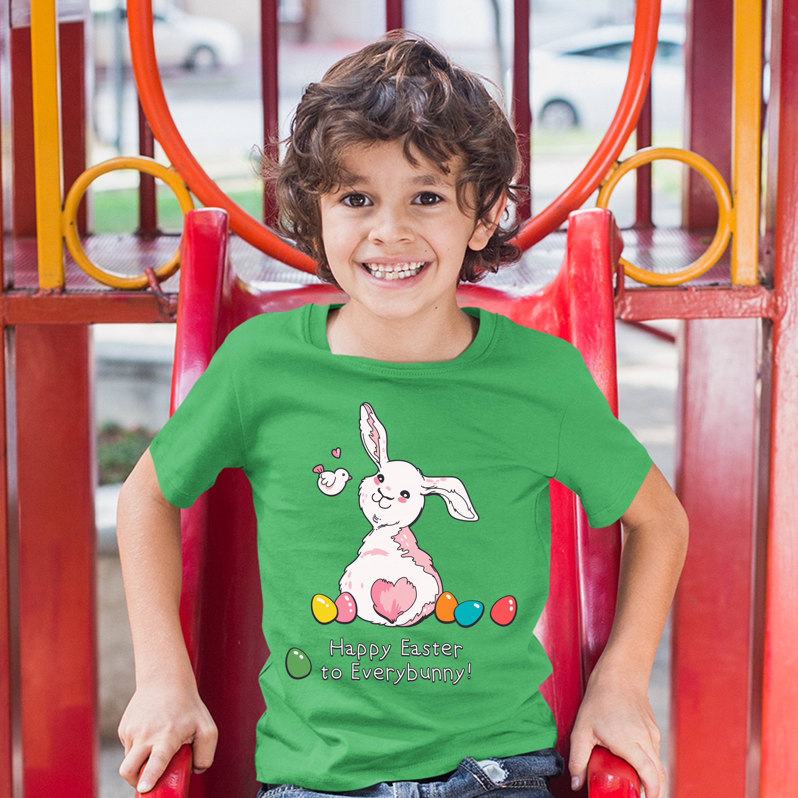 Happy Easter to Everybunny Youth T-shirt Cute Easter Bunny Rabbit Kids - Picture 39 of 56