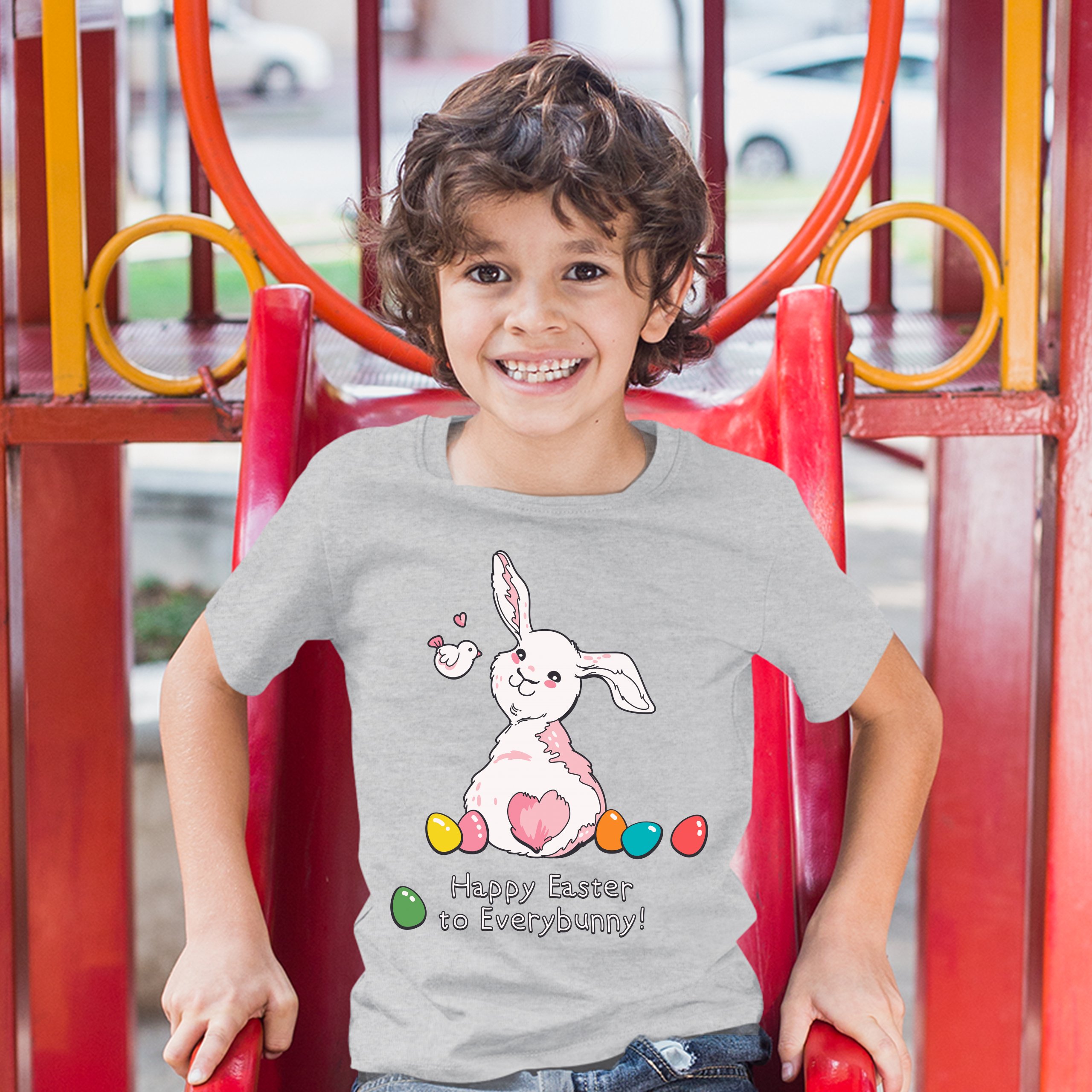 Happy Easter to Everybunny Youth T-shirt Cute Easter Bunny Rabbit Kids - Picture 25 of 56