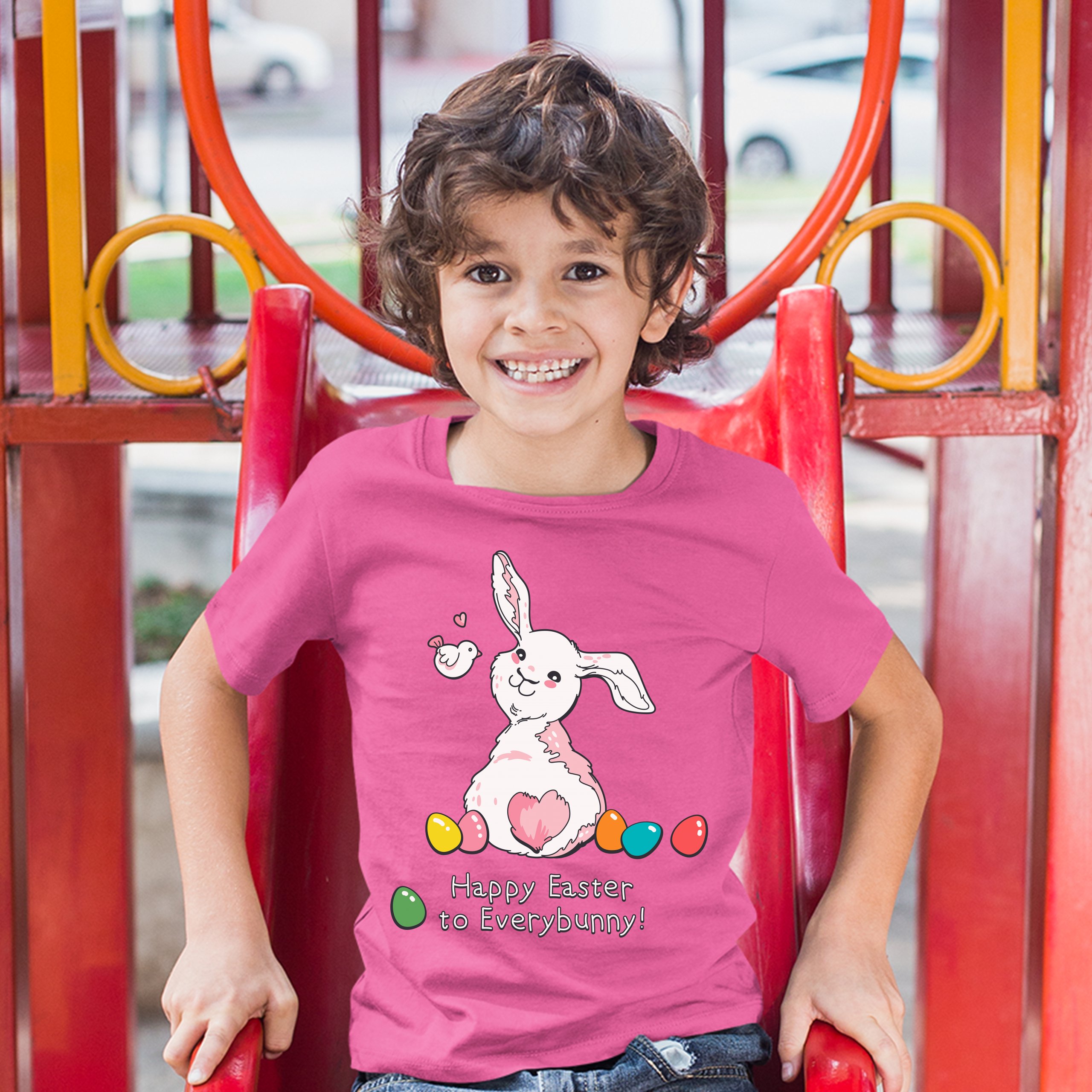 Happy Easter to Everybunny Youth T-shirt Cute Easter Bunny Rabbit Kids - Picture 53 of 56