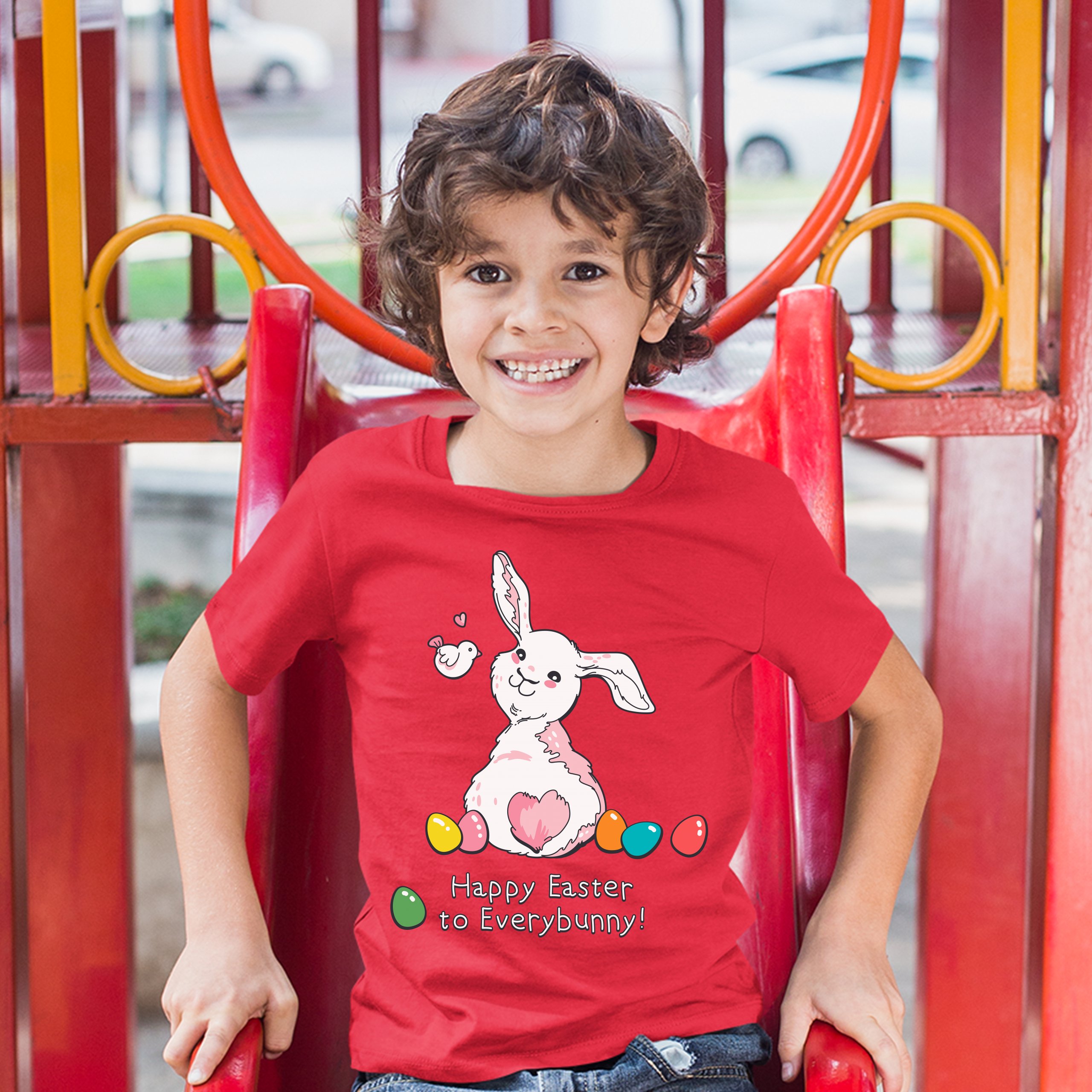 Happy Easter to Everybunny Youth T-shirt Cute Easter Bunny Rabbit Kids - Picture 32 of 56