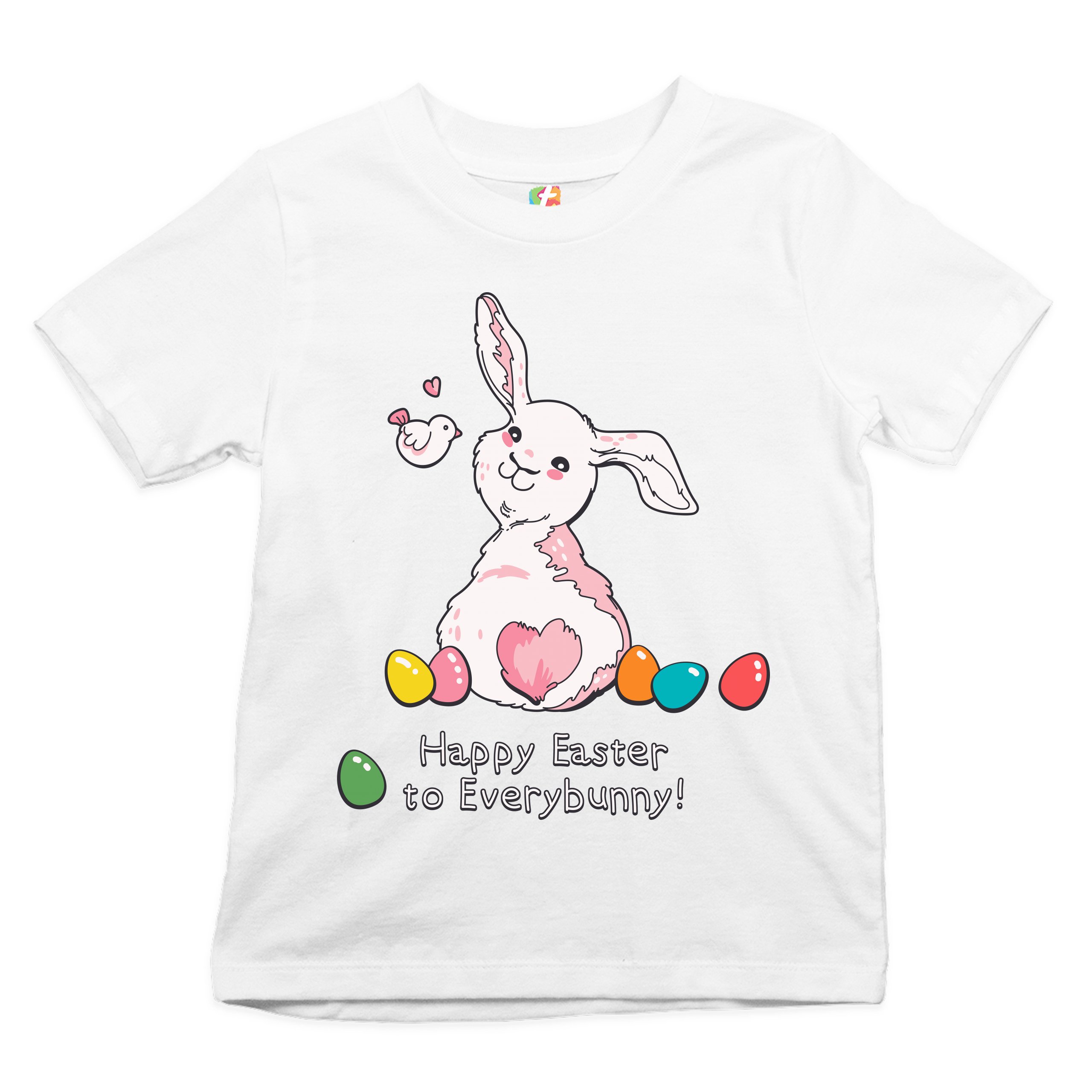 Happy Easter to Everybunny Youth T-shirt Cute Easter Bunny Rabbit Kids - Picture 8 of 56