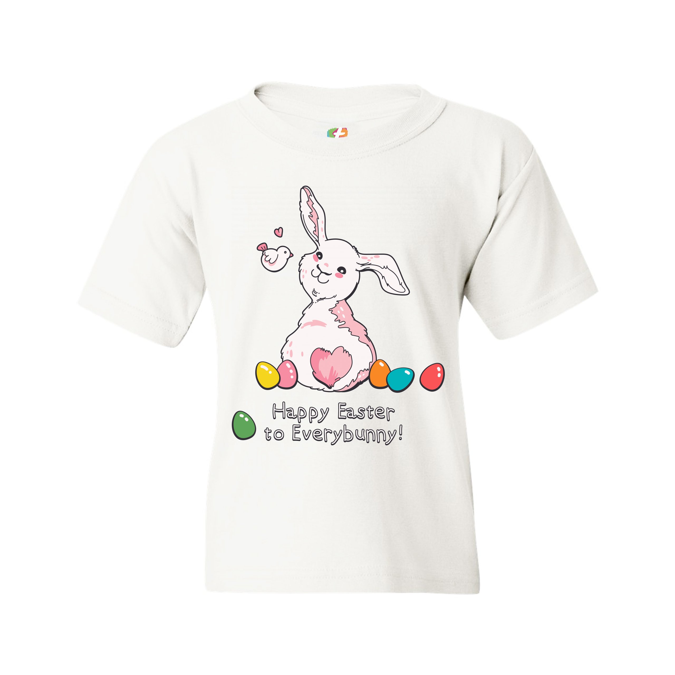 Happy Easter to Everybunny Youth T-shirt Cute Easter Bunny Rabbit Kids - Picture 9 of 56
