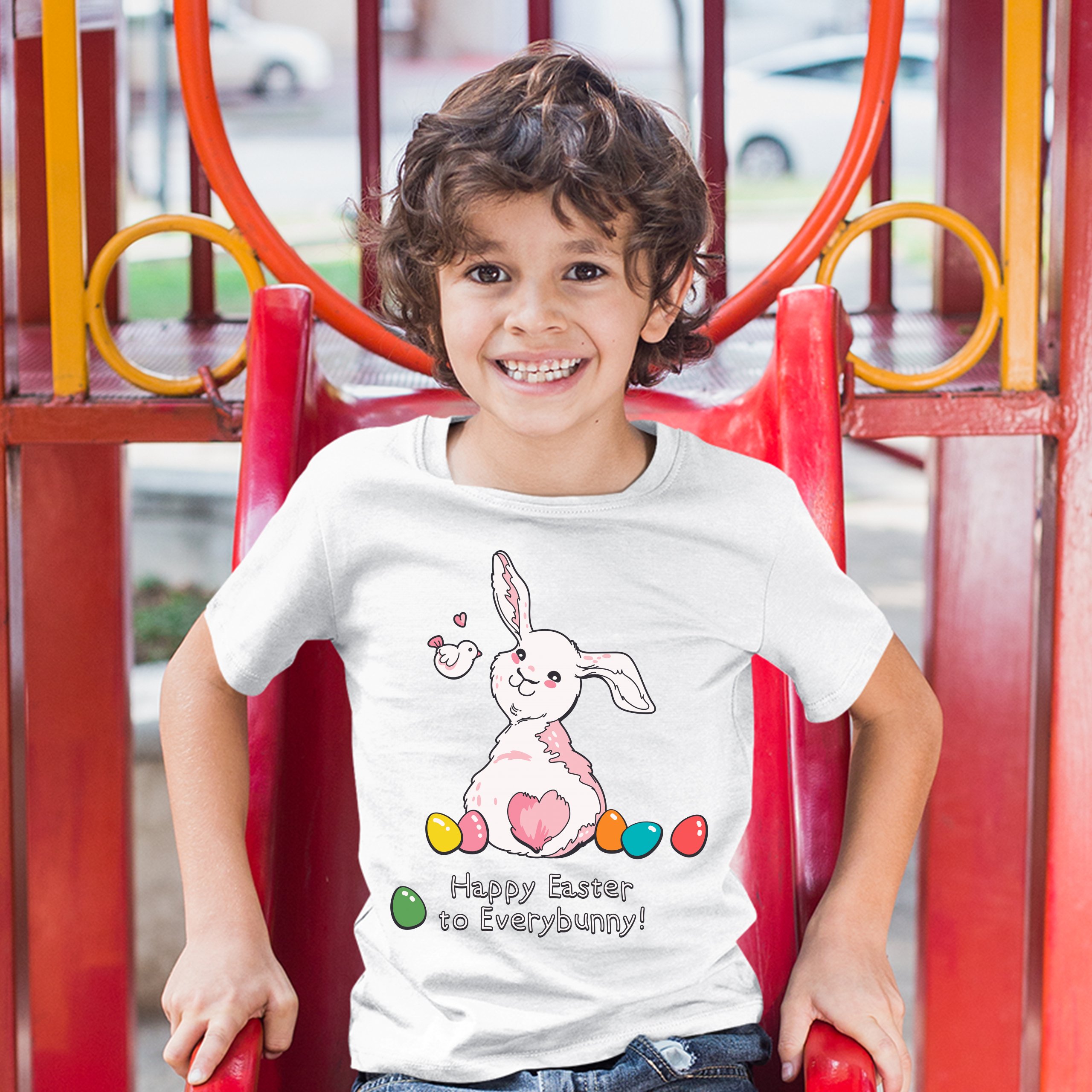 Happy Easter to Everybunny Youth T-shirt Cute Easter Bunny Rabbit Kids - Picture 11 of 56