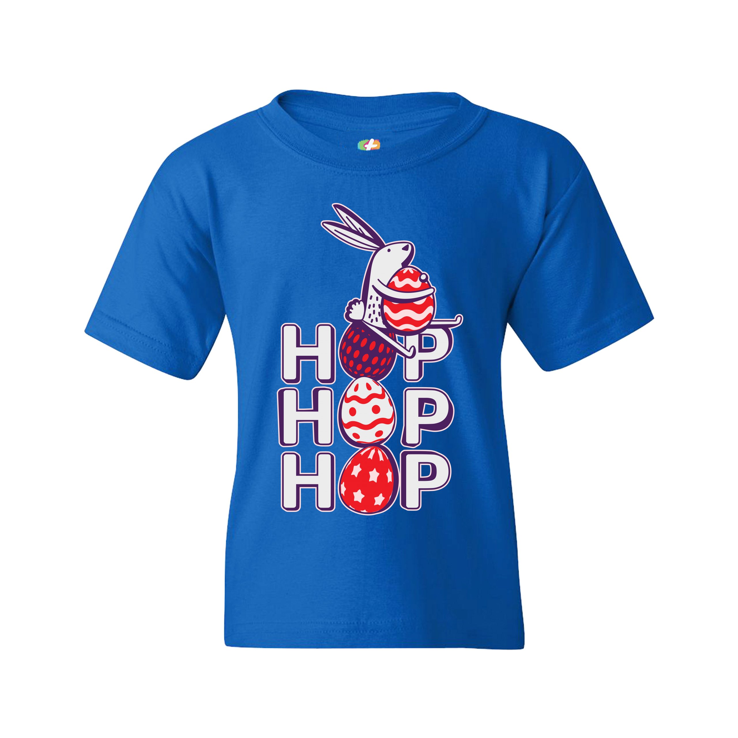 Hop Hop Hop Youth T-shirt Bunny Easter Eggs Jesus Christ Ressurection Kids - Picture 44 of 56