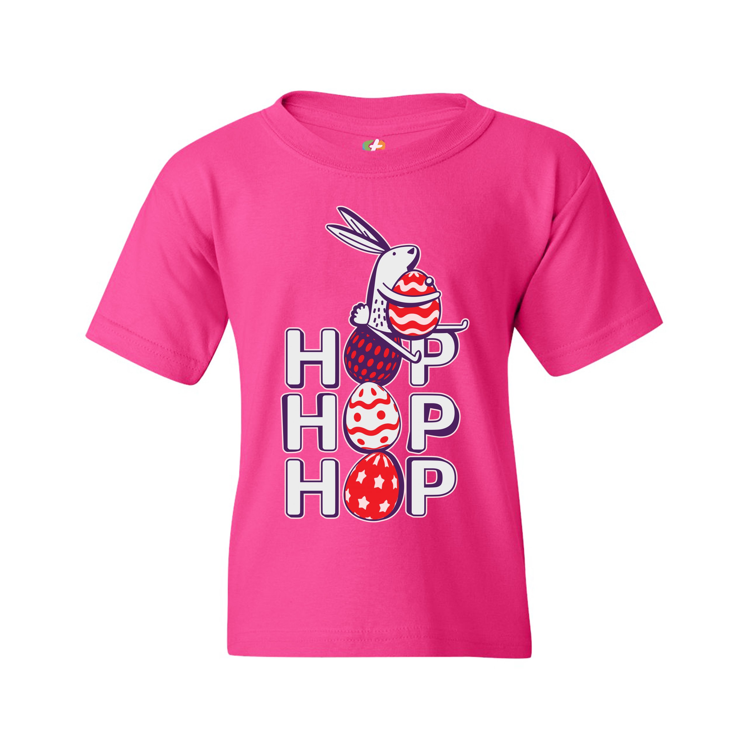 Hop Hop Hop Youth T-shirt Bunny Easter Eggs Jesus Christ Ressurection Kids - Picture 51 of 56