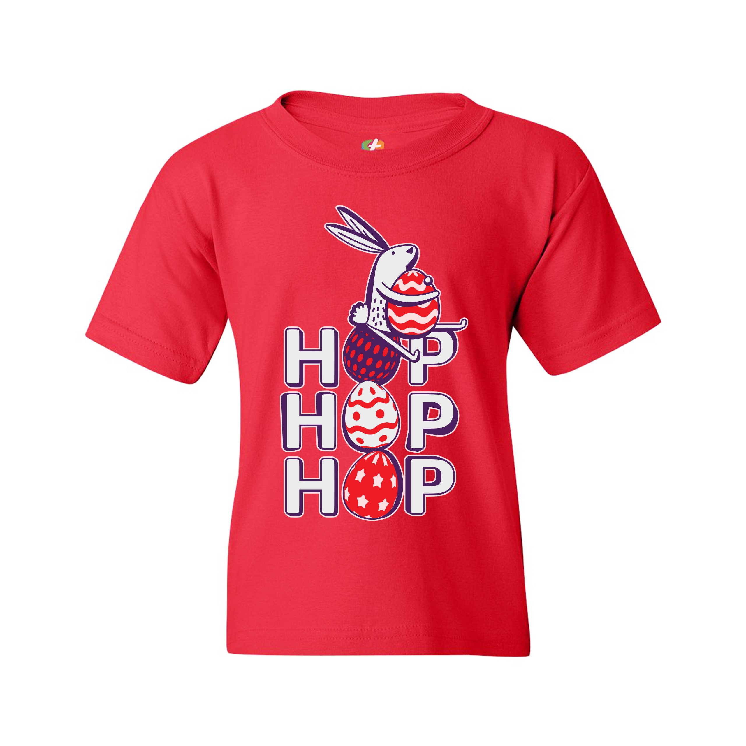 Hop Hop Hop Youth T-shirt Bunny Easter Eggs Jesus Christ Ressurection Kids - Picture 23 of 56