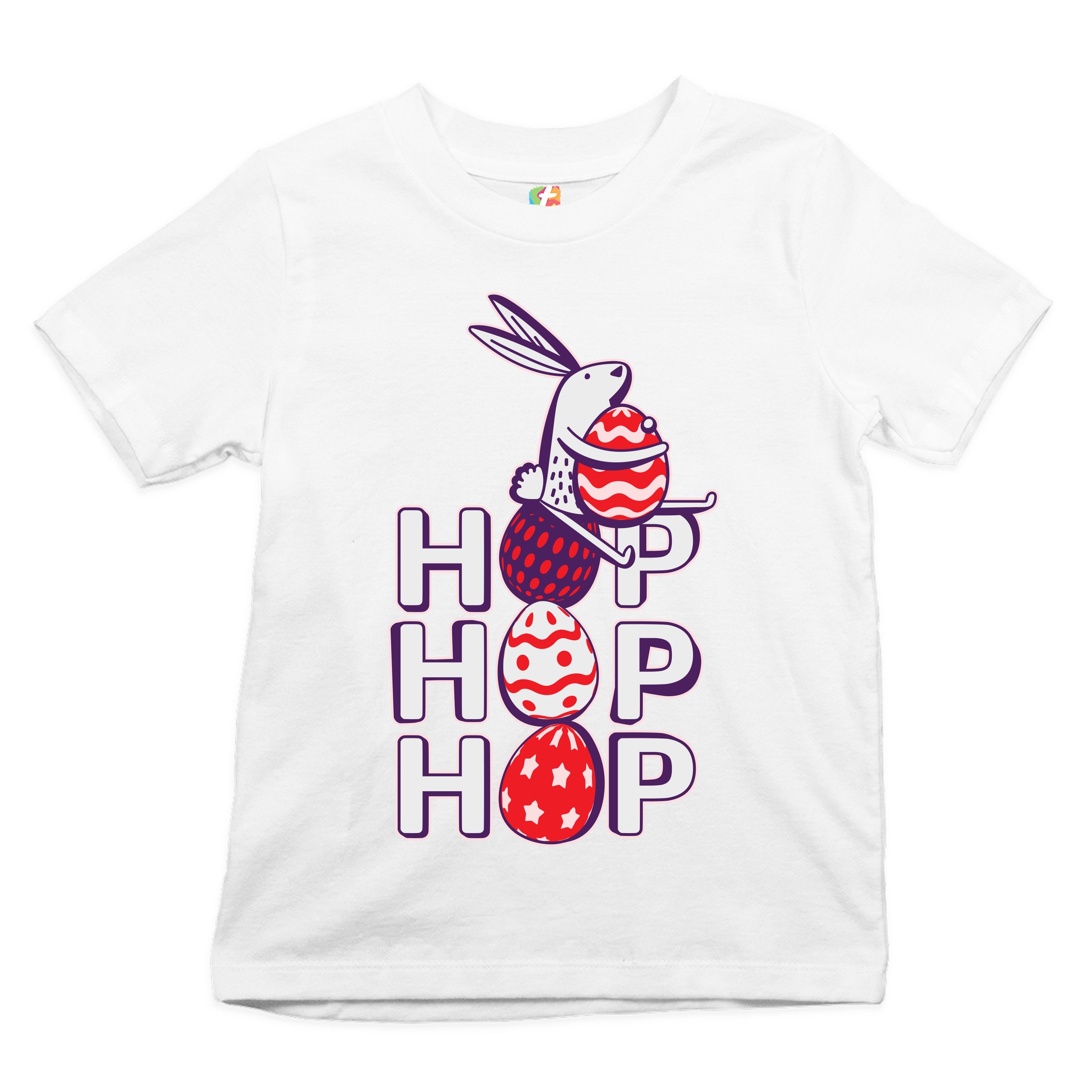Hop Hop Hop Youth T-shirt Bunny Easter Eggs Jesus Christ Ressurection Kids - Picture 29 of 56