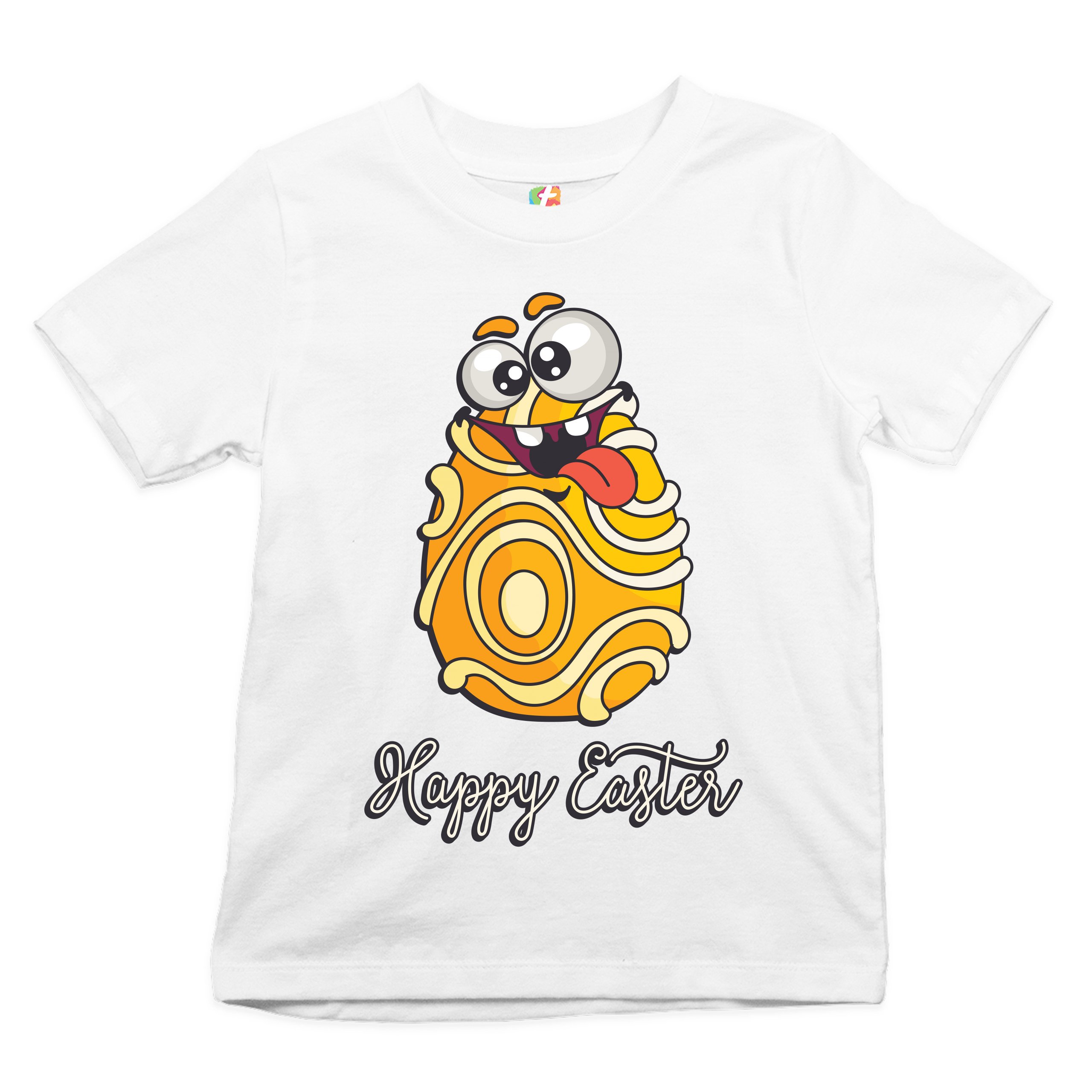 Happy Easter Crazy Egg Youth T-shirt Egg Tapping Religious Holiday Kids - Picture 29 of 56