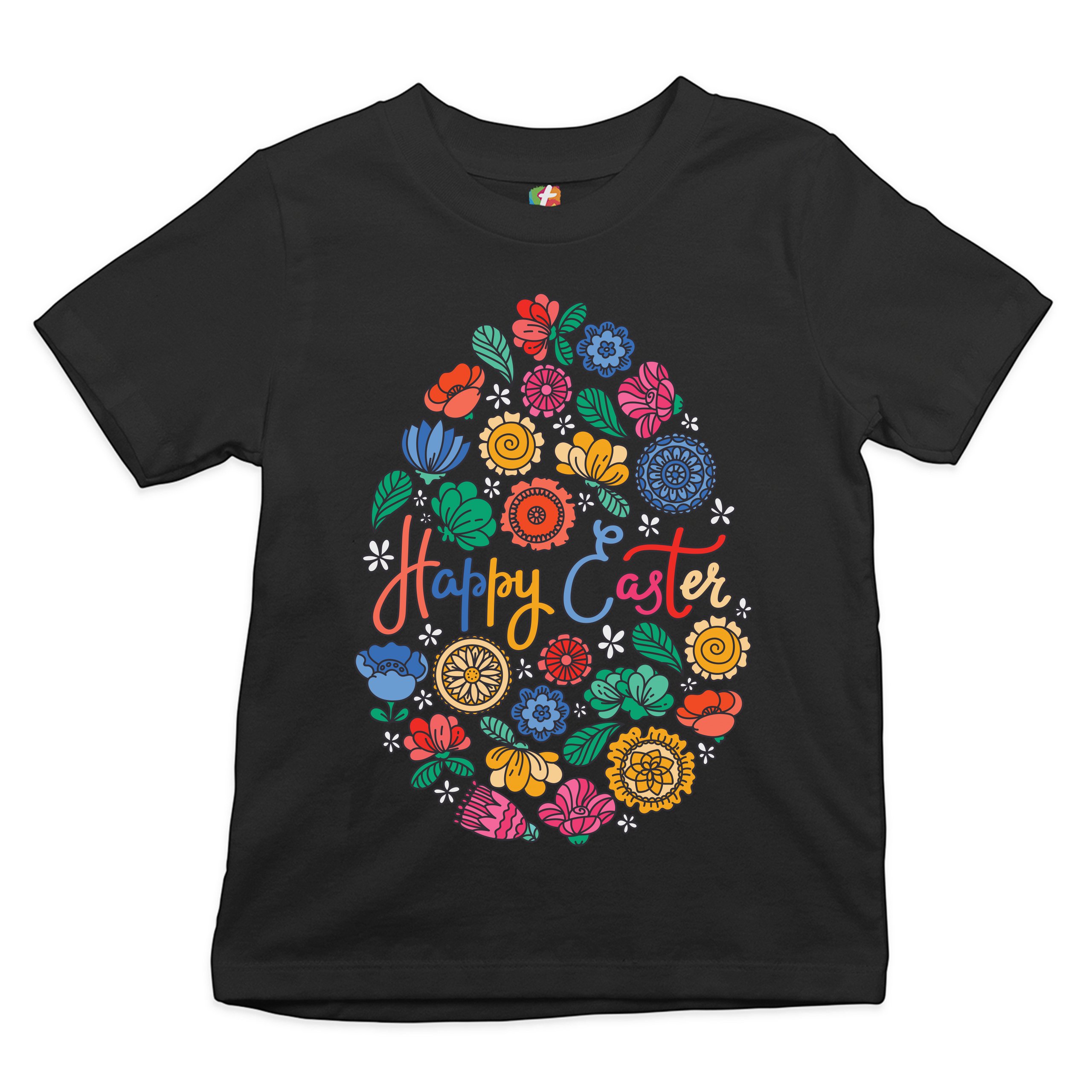 Floral Easter Egg Youth T-shirt Happy Easter Jesus Christ is Alive Kids - Picture 15 of 56
