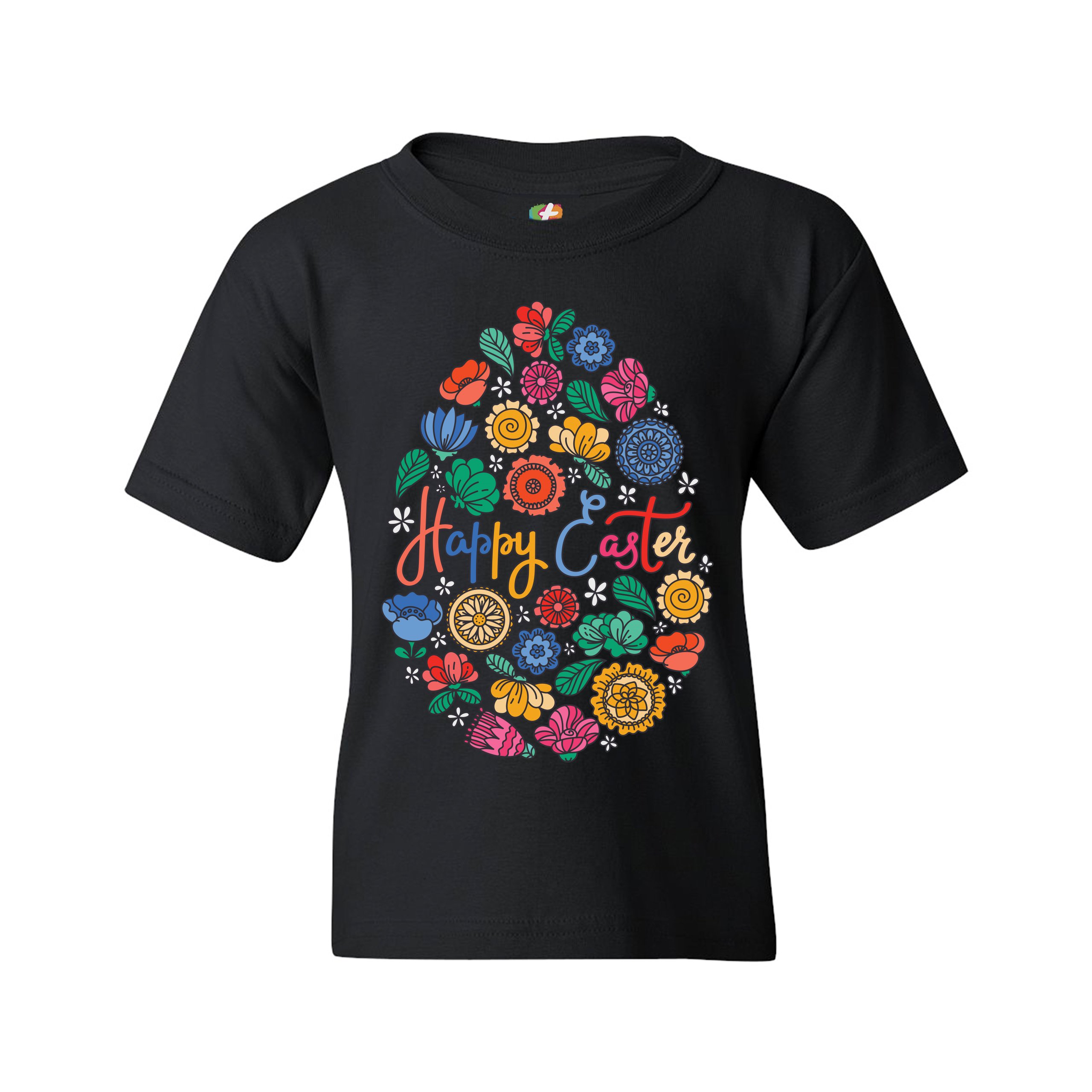 Floral Easter Egg Youth T-shirt Happy Easter Jesus Christ is Alive Kids - Picture 16 of 56