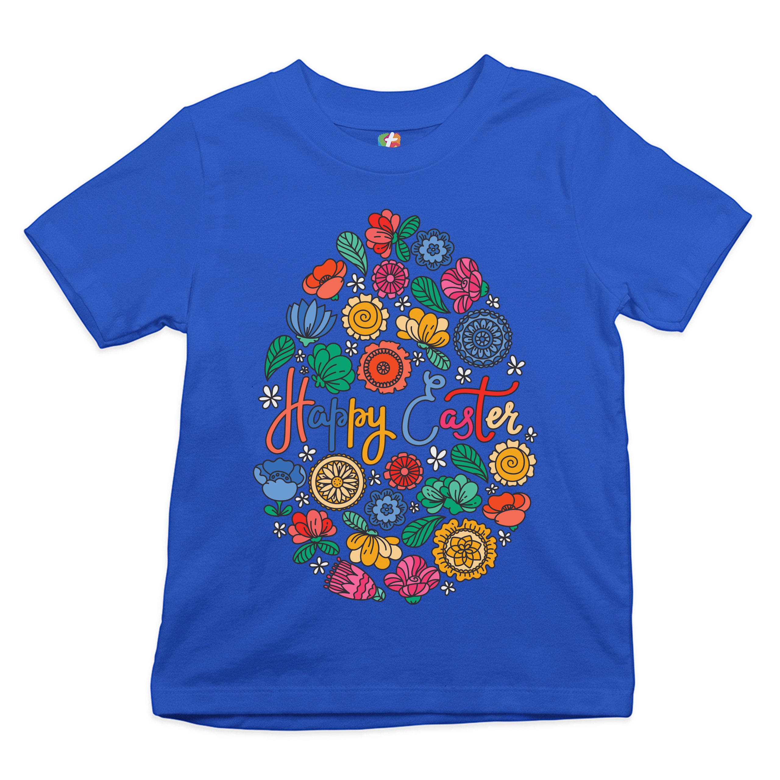 Floral Easter Egg Youth T-shirt Happy Easter Jesus Christ is Alive Kids - Picture 43 of 56