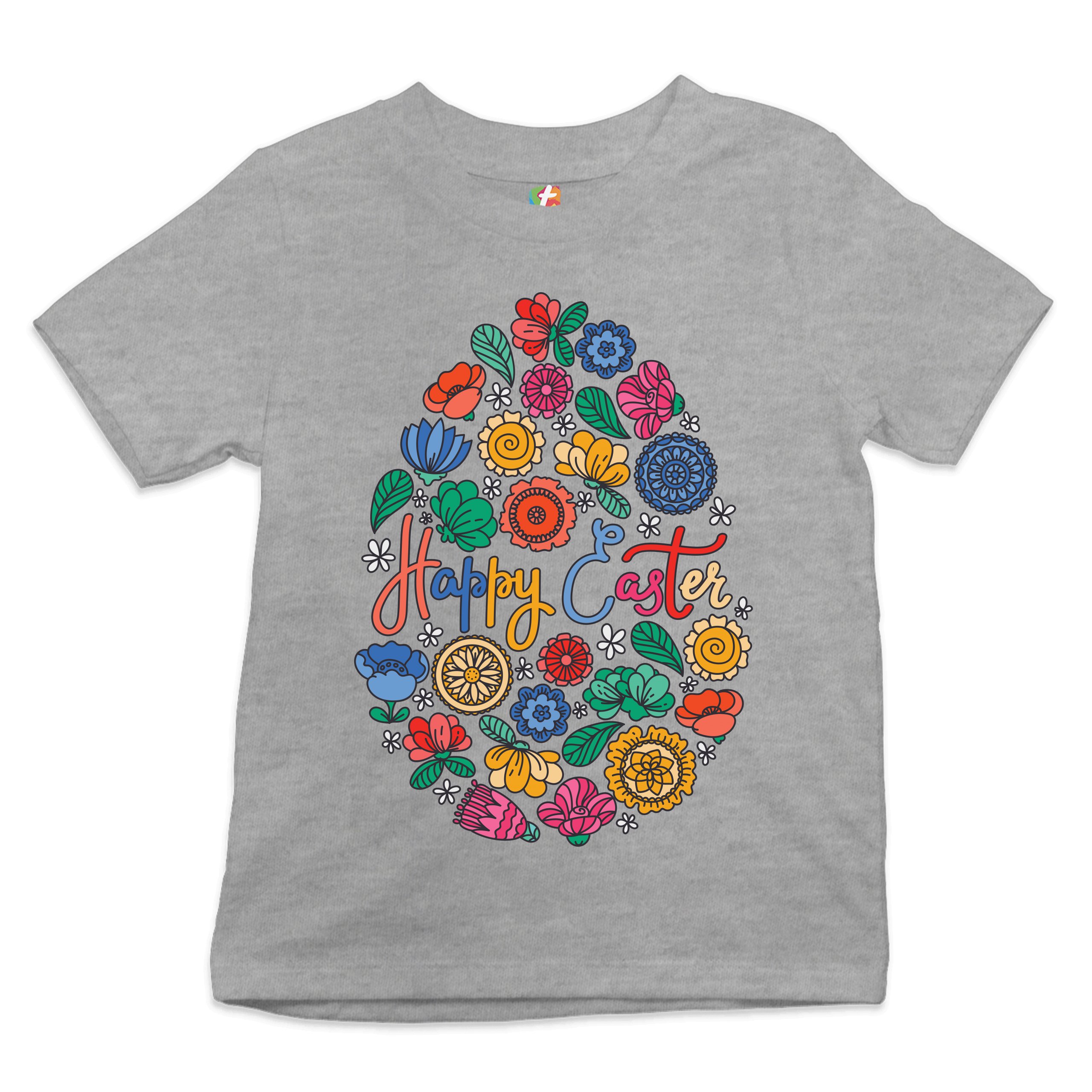 Floral Easter Egg Youth T-shirt Happy Easter Jesus Christ is Alive Kids - Picture 22 of 56