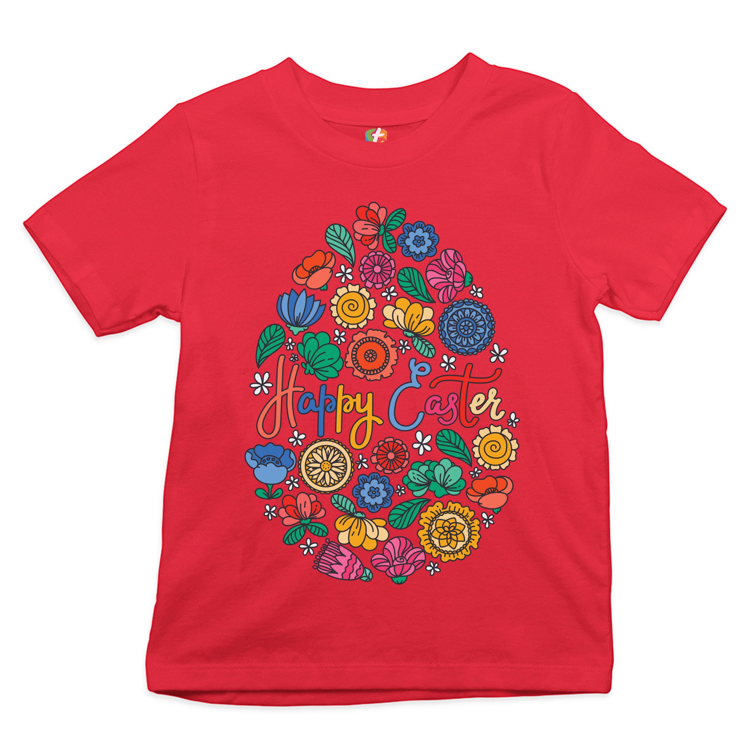 Floral Easter Egg Youth T-shirt Happy Easter Jesus Christ is Alive Kids - Picture 29 of 56
