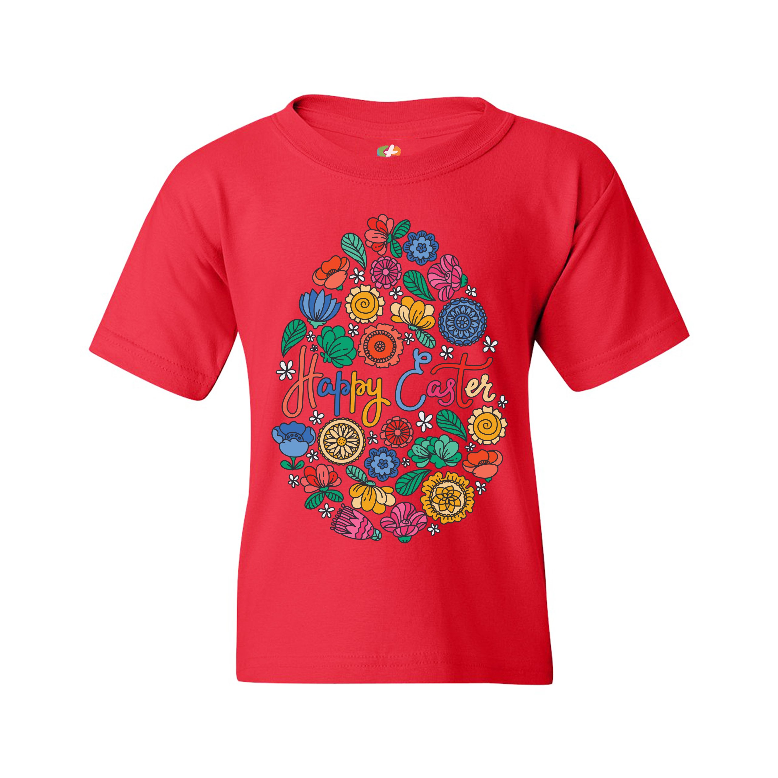 Floral Easter Egg Youth T-shirt Happy Easter Jesus Christ is Alive Kids - Picture 30 of 56