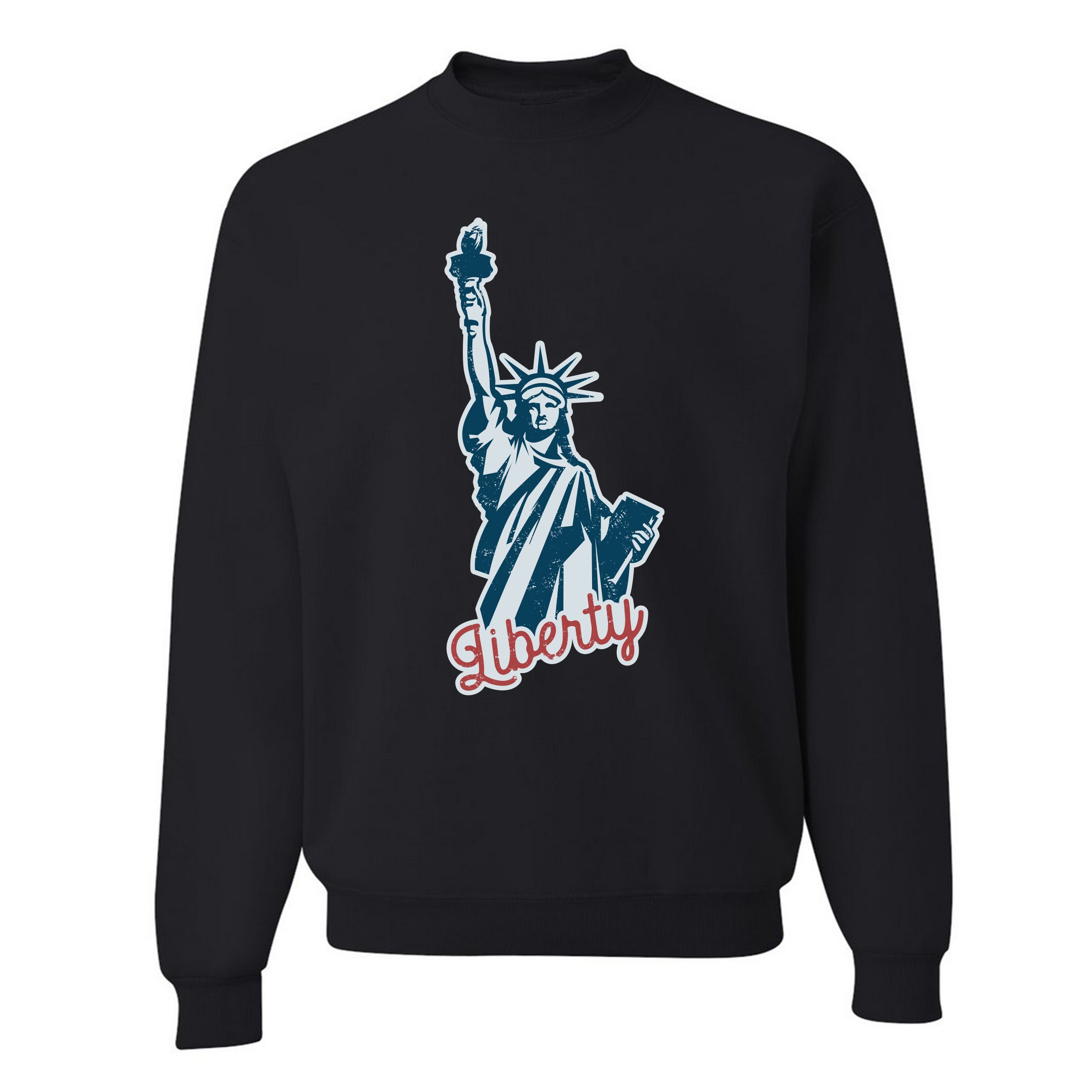 Statue of Liberty Sweatshirt Freedom Independence 4th of July NYC USA Crewneck - Picture 3 of 36