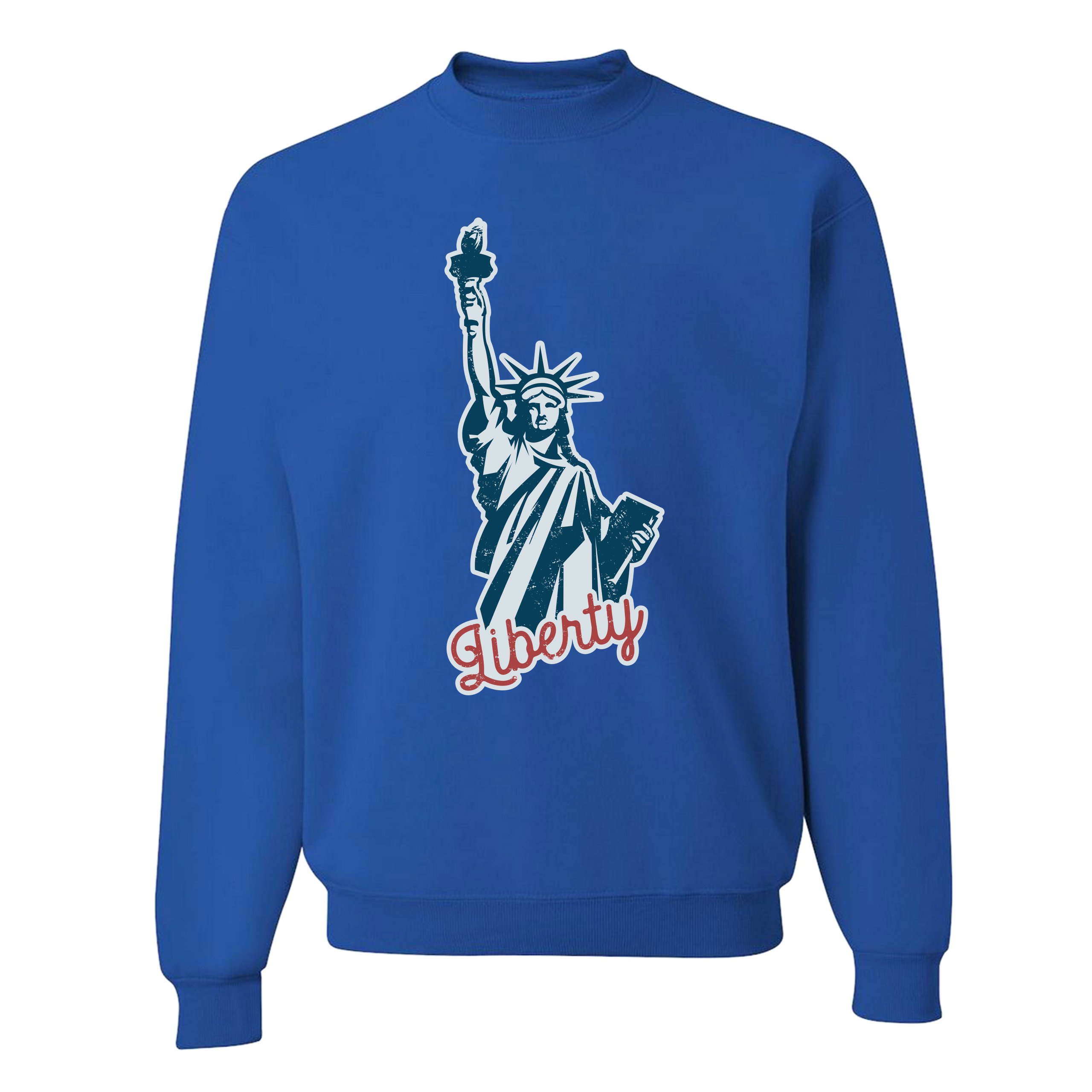 Statue of Liberty Sweatshirt Freedom Independence 4th of July NYC USA Crewneck - Picture 33 of 36
