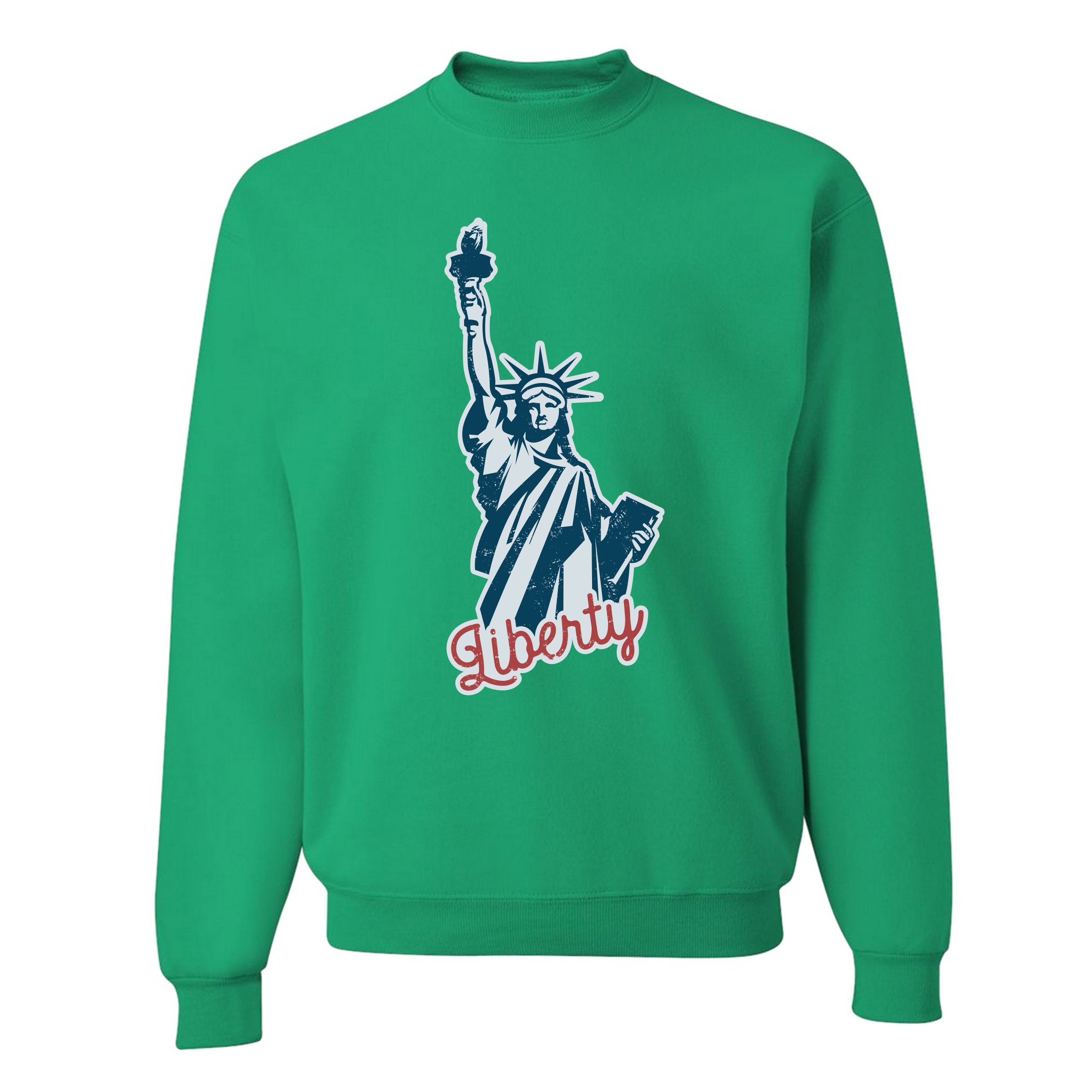 Statue of Liberty Sweatshirt Freedom Independence 4th of July NYC USA Crewneck - Picture 28 of 36