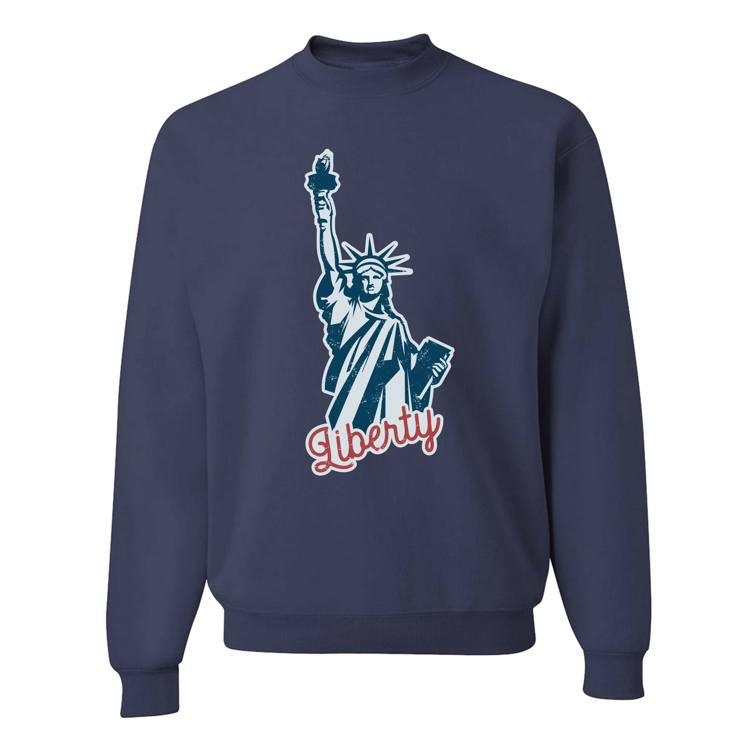 Statue of Liberty Sweatshirt Freedom Independence 4th of July NYC USA Crewneck - Picture 23 of 36