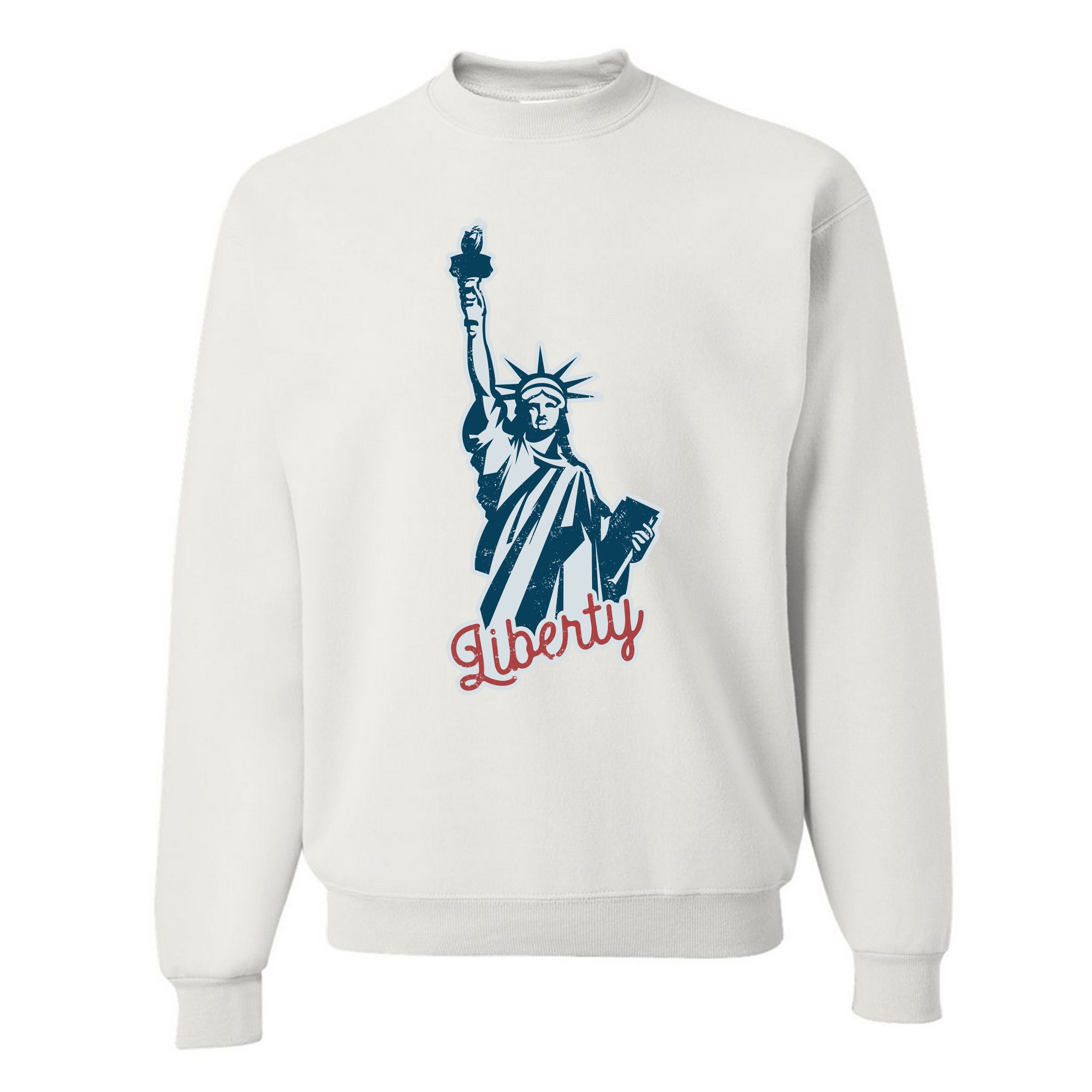 Statue of Liberty Sweatshirt Freedom Independence 4th of July NYC USA Crewneck - Picture 18 of 36