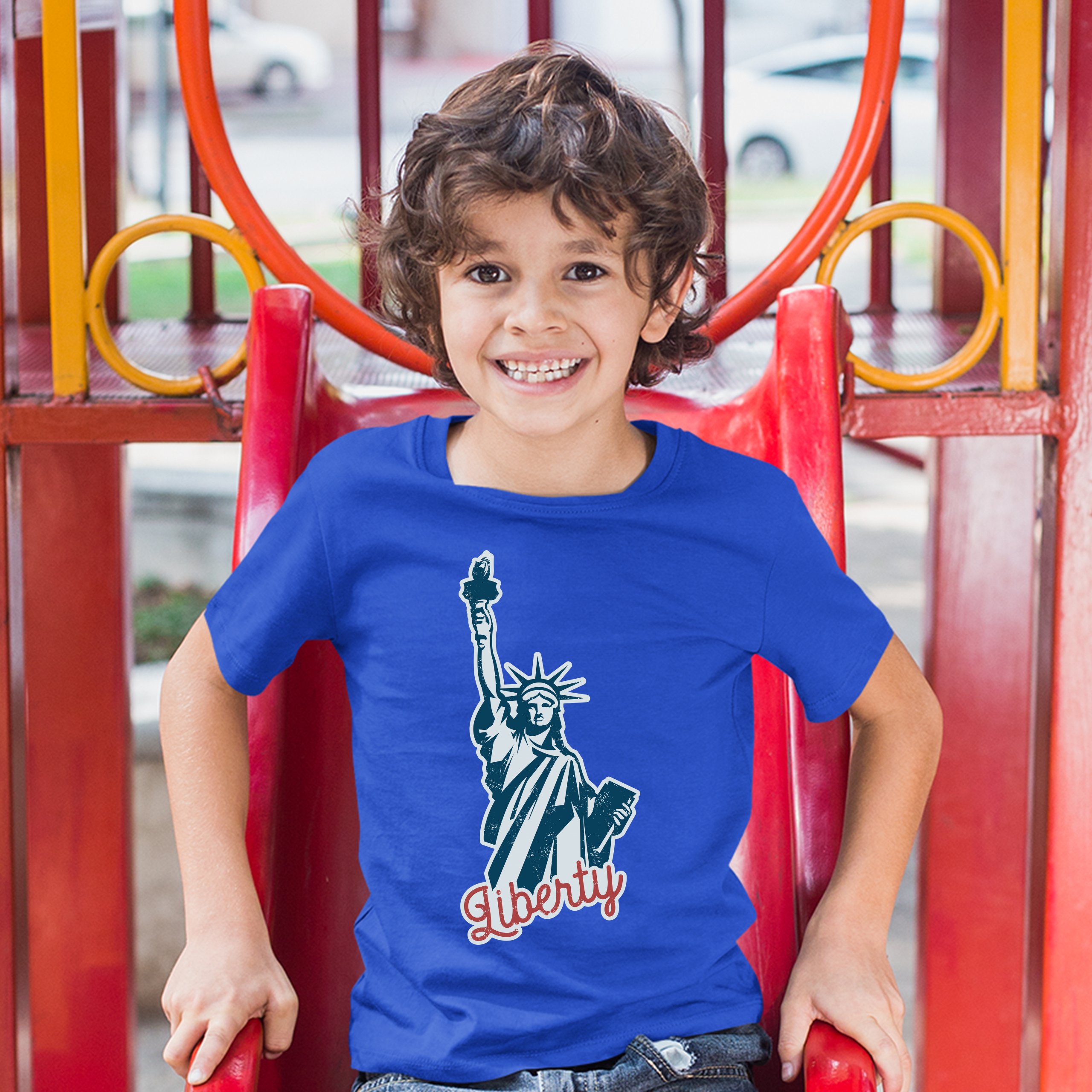 Statue of Liberty Youth T-shirt Freedom Independence 4th of July NYC USA Kids - Picture 25 of 29