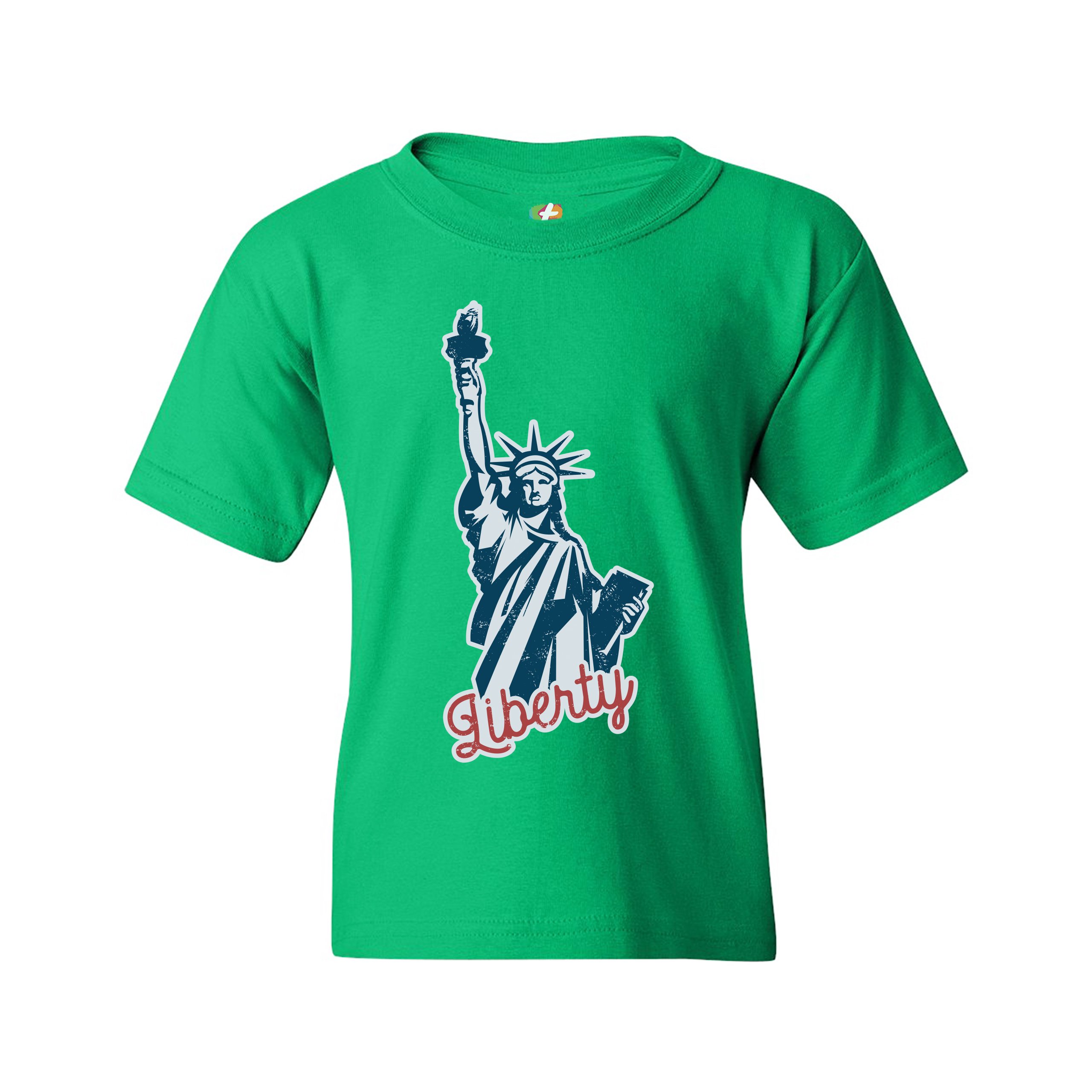 Statue of Liberty Youth T-shirt Freedom Independence 4th of July NYC USA Kids - Picture 19 of 29