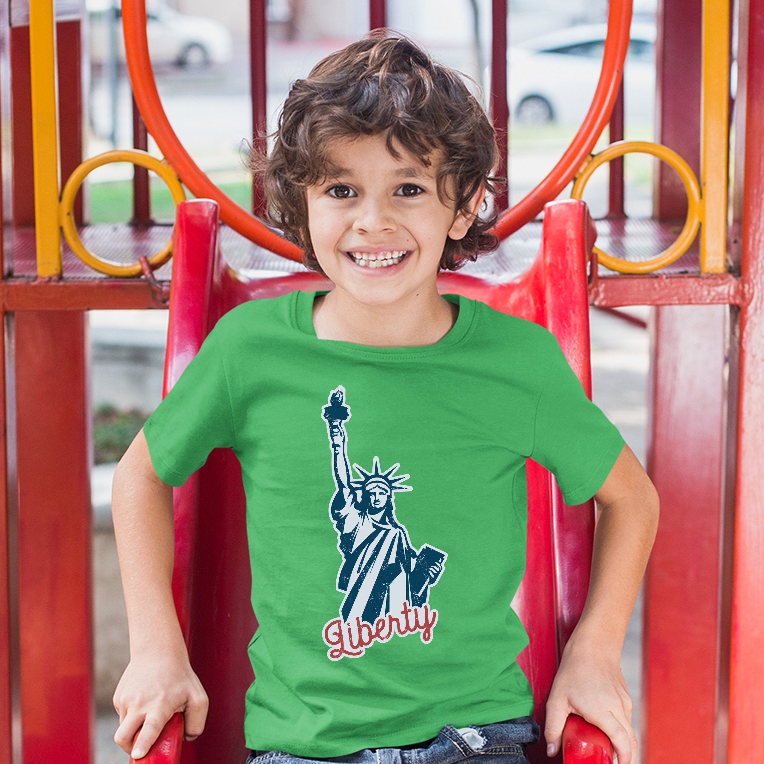 Statue of Liberty Youth T-shirt Freedom Independence 4th of July NYC USA Kids - Picture 21 of 29