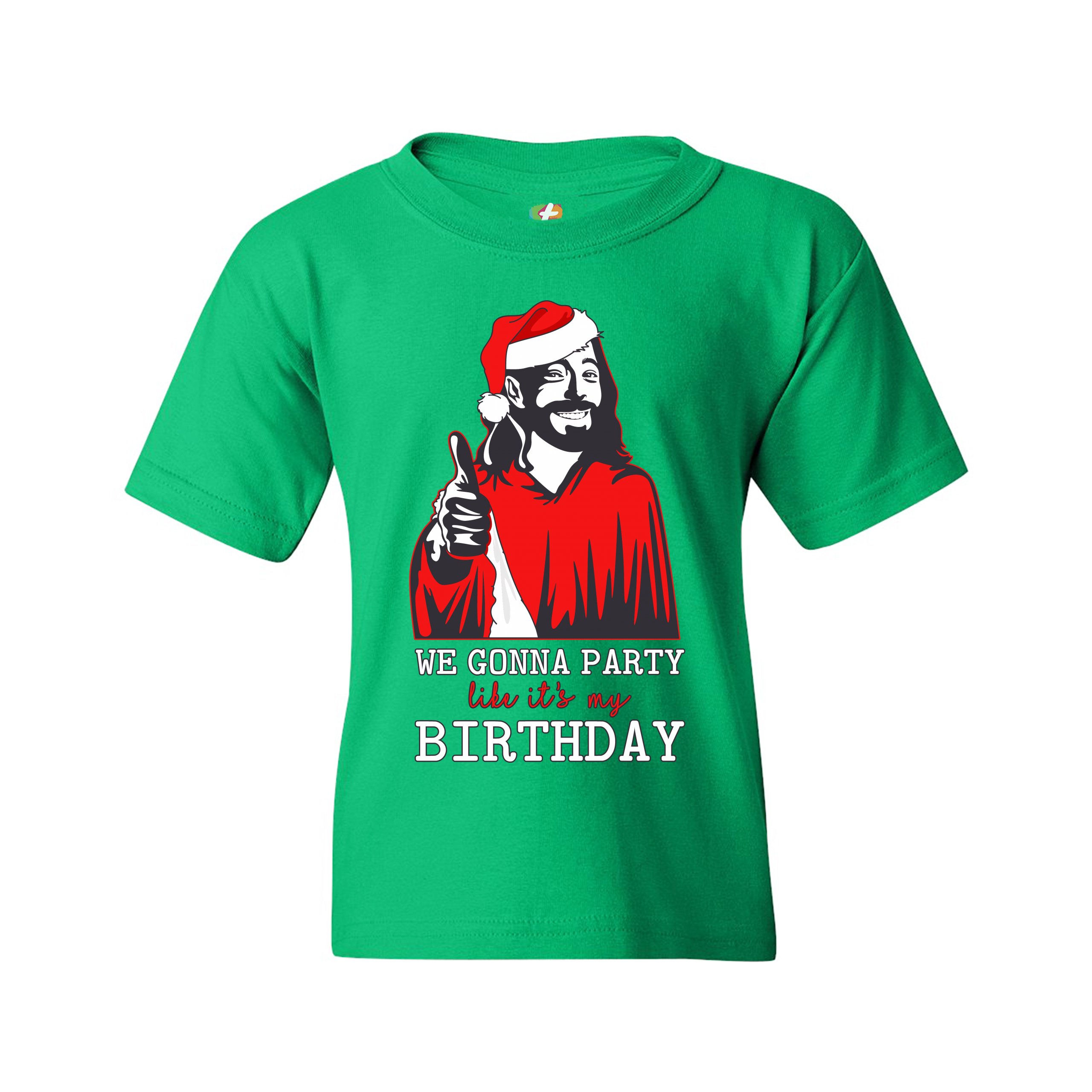 We Gonna Party Like It's My Birthday Youth T-shirt Jesus Christ Xmas Kids - Picture 7 of 29