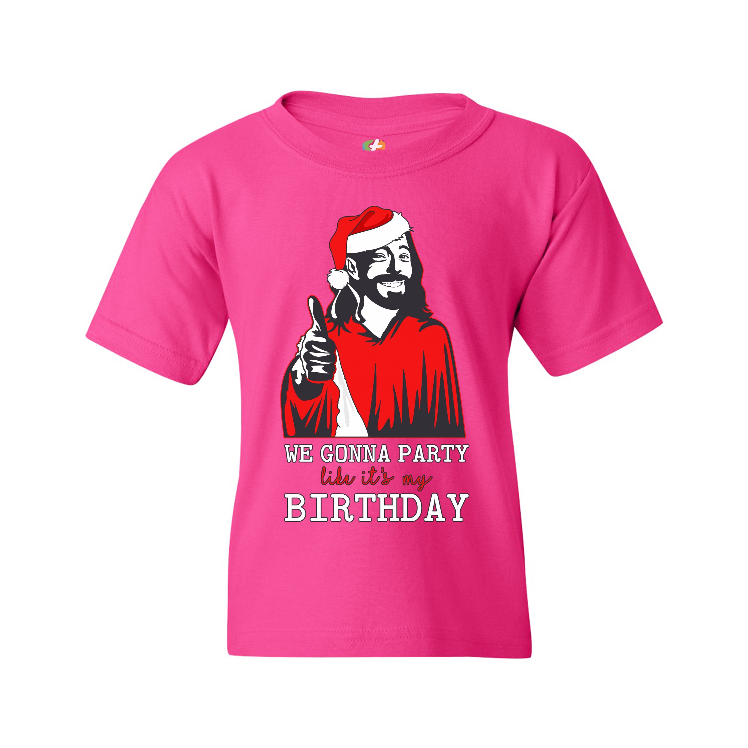 We Gonna Party Like It's My Birthday Youth T-shirt Jesus Christ Xmas Kids - Picture 27 of 29