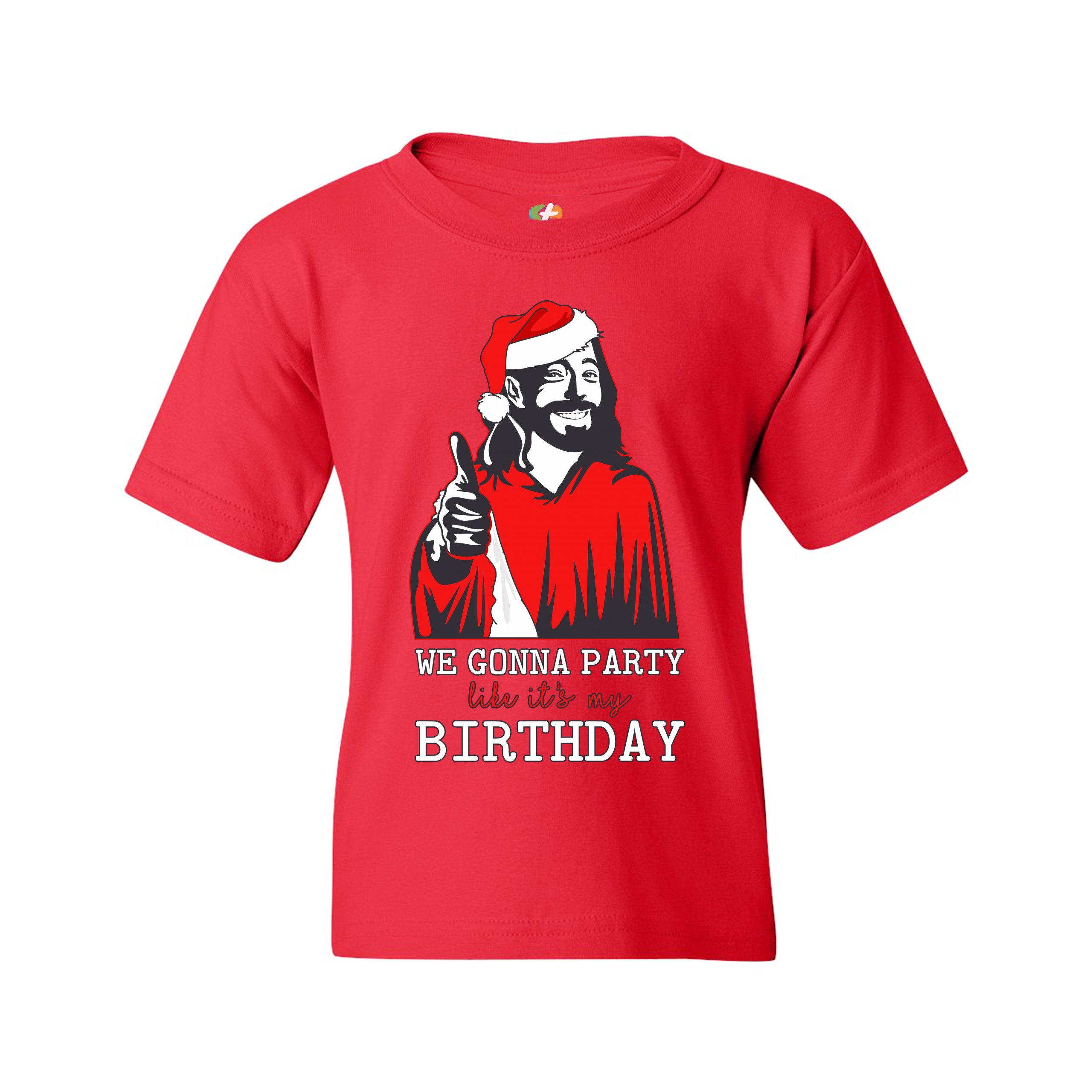 We Gonna Party Like It's My Birthday Youth T-shirt Jesus Christ Xmas Kids - Picture 15 of 29